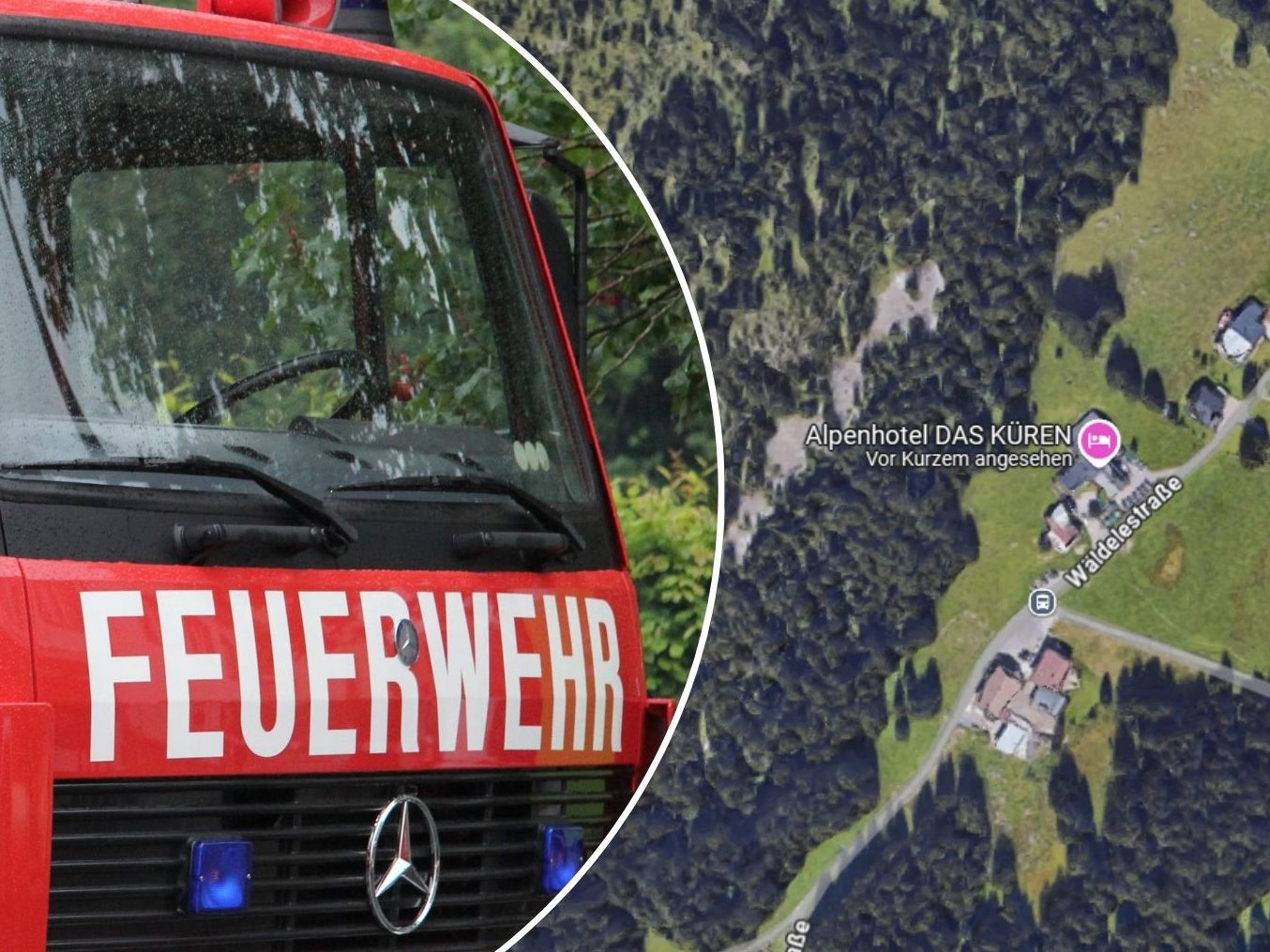 Hotelbrand in Hirschegg (SYMBOLBILD) Hotelbrand in Hirschegg (SYMBOLBILD)