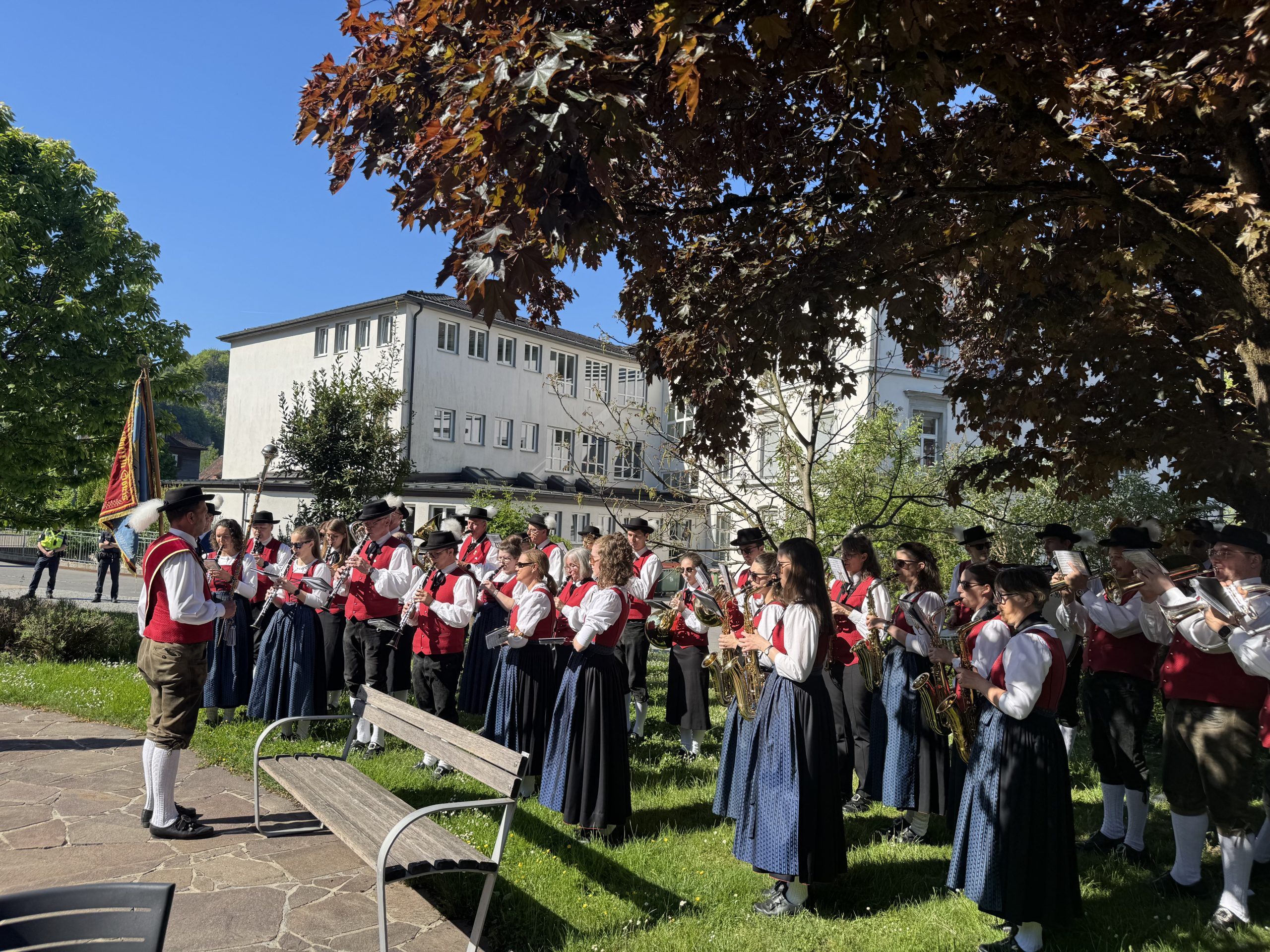 Auch die Bürgermusik Götzis war unterwegs