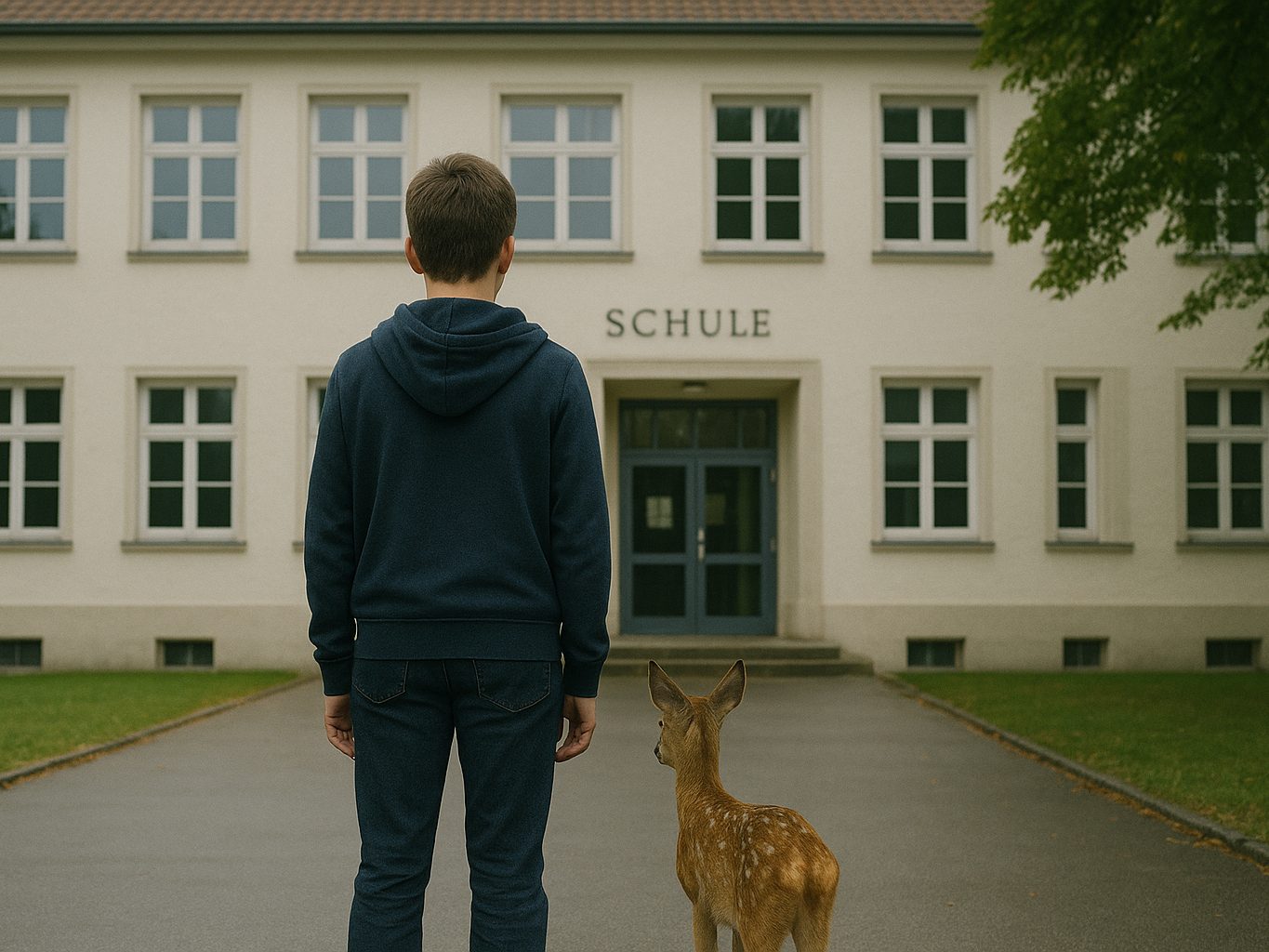 Der Junge brachte das Rehkitz mit zur Schule. (Symbolbild)