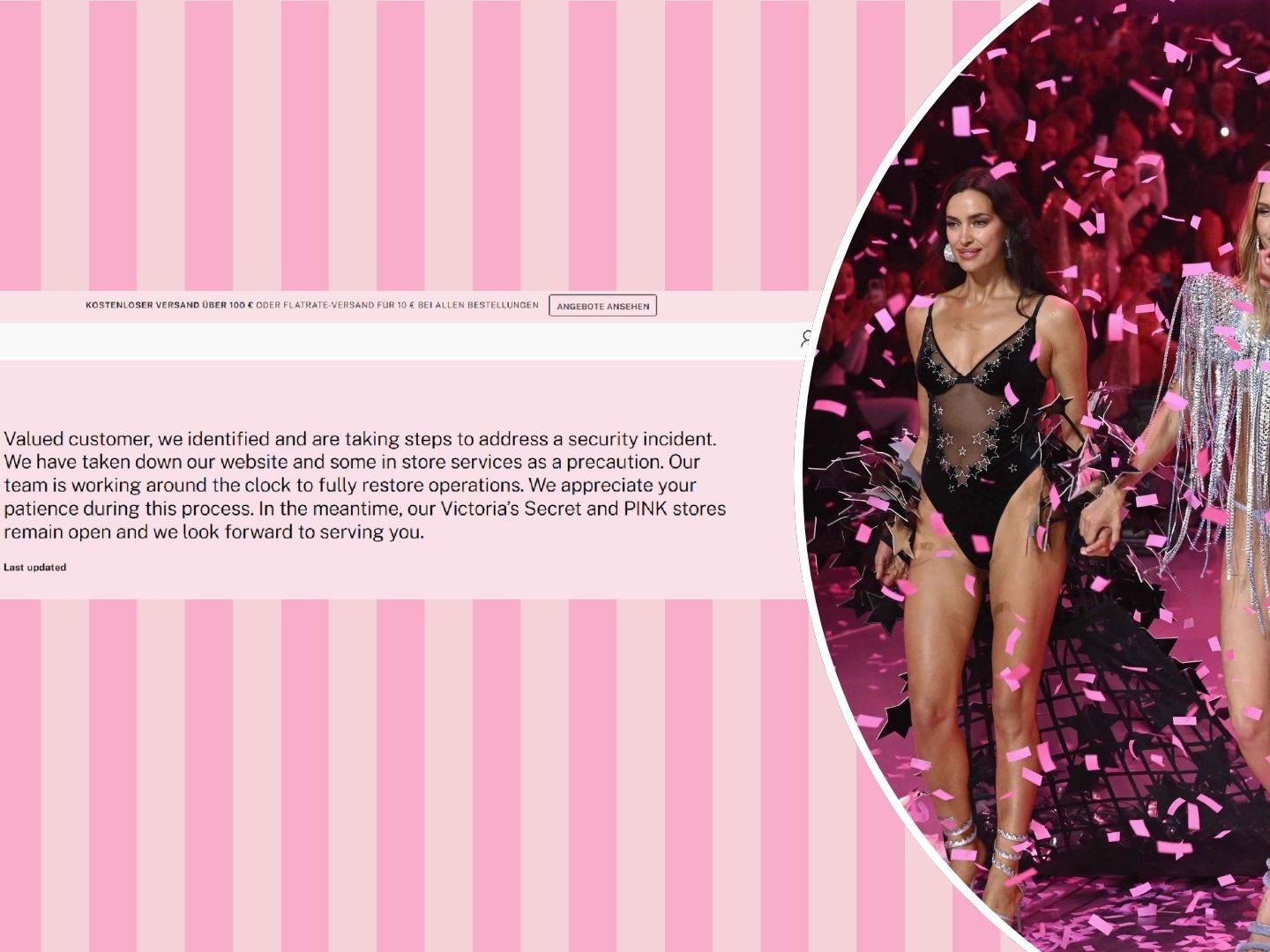 Victoria's Secret hat die Webseite vom Netz genommen - grund ist ein Sicherheitsvorfall. Victoria's Secret hat die Webseite vom Netz genommen - grund ist ein Sicherheitsvorfall.