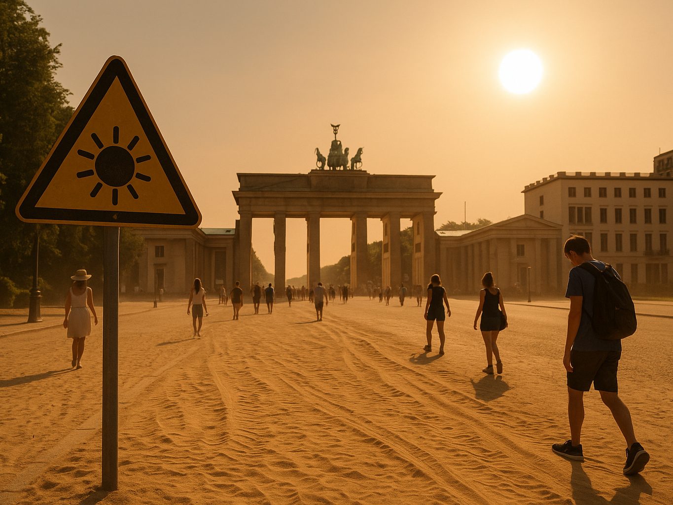 Hitzewelle in Deutschland: Bis zu 32 Grad erwartet (Symbolbild; KI generiert)