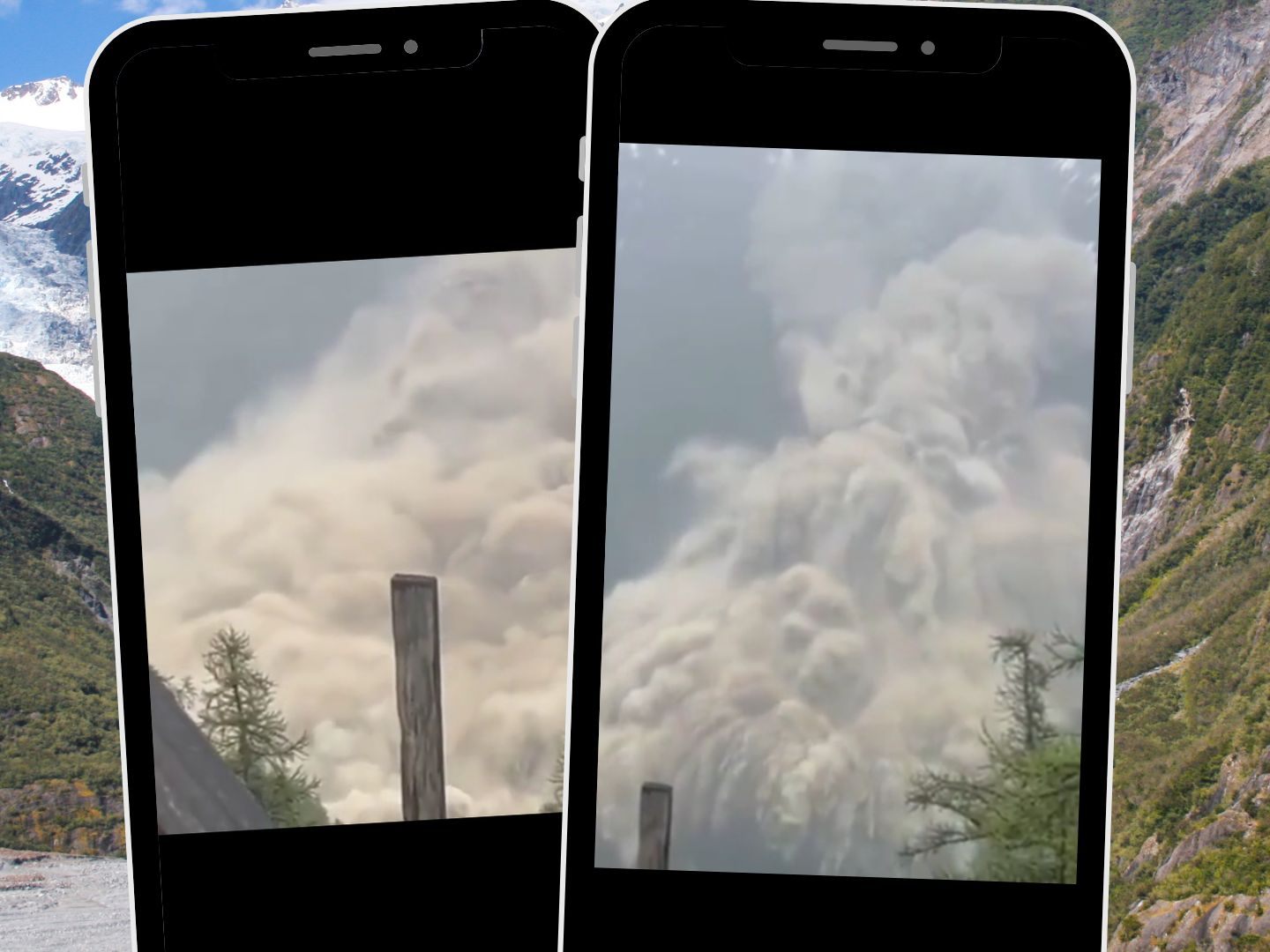 TTonnenweise Eis und Geröll begraben das Bergdorf Blatten.