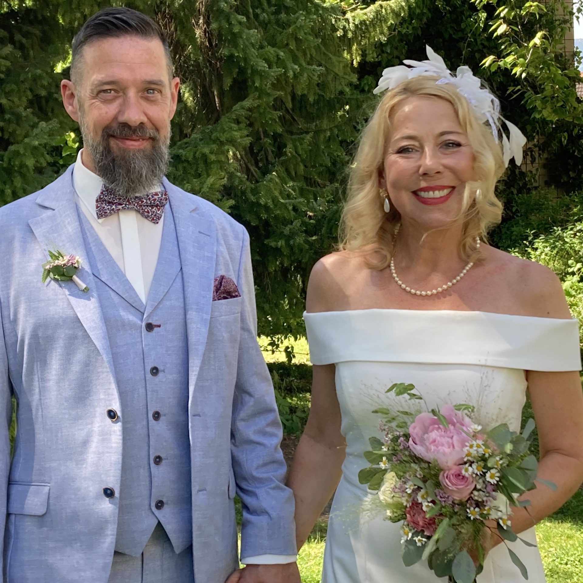 Anita Wittwer und Michael Kluckner feierten ihre standesamtliche Trauung.