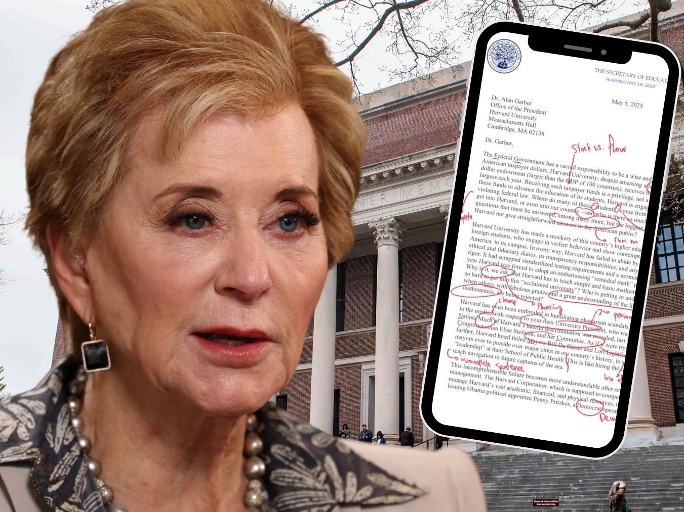 Linda McMahon erntet Spott mit Brief an die Harvard-University. Linda McMahon erntet Spott mit Brief an die Harvard-University.