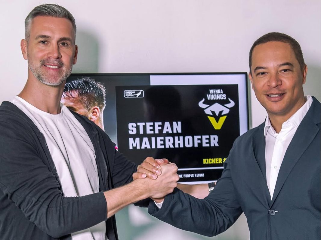 Stefan Maierhofer heuerte als Kicker bei den Vienna Vikings an.