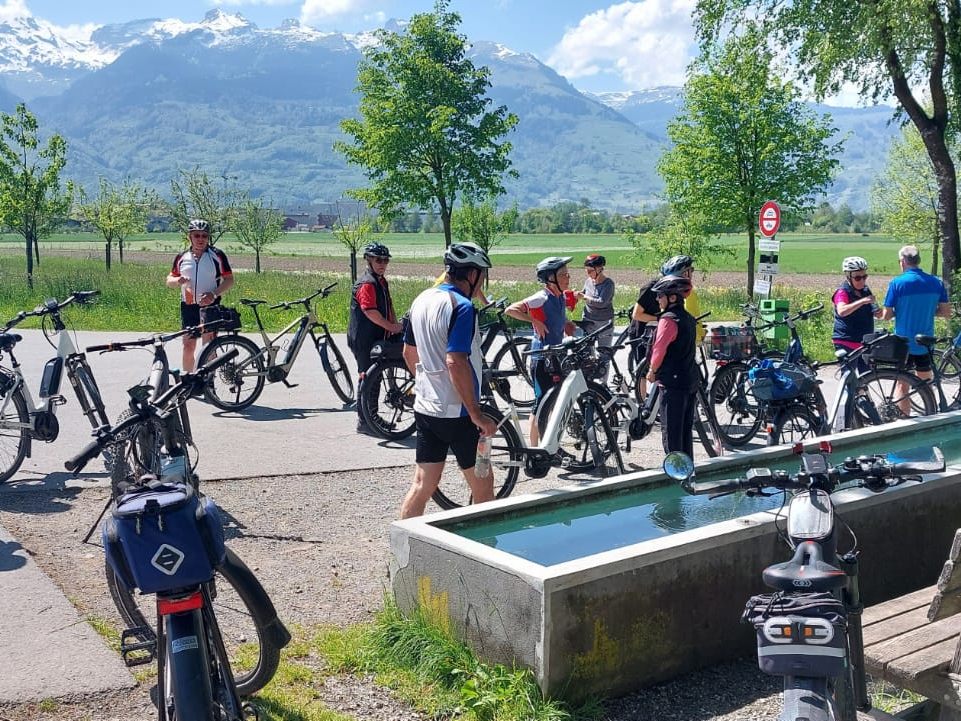 Kleine Pause in Schaan