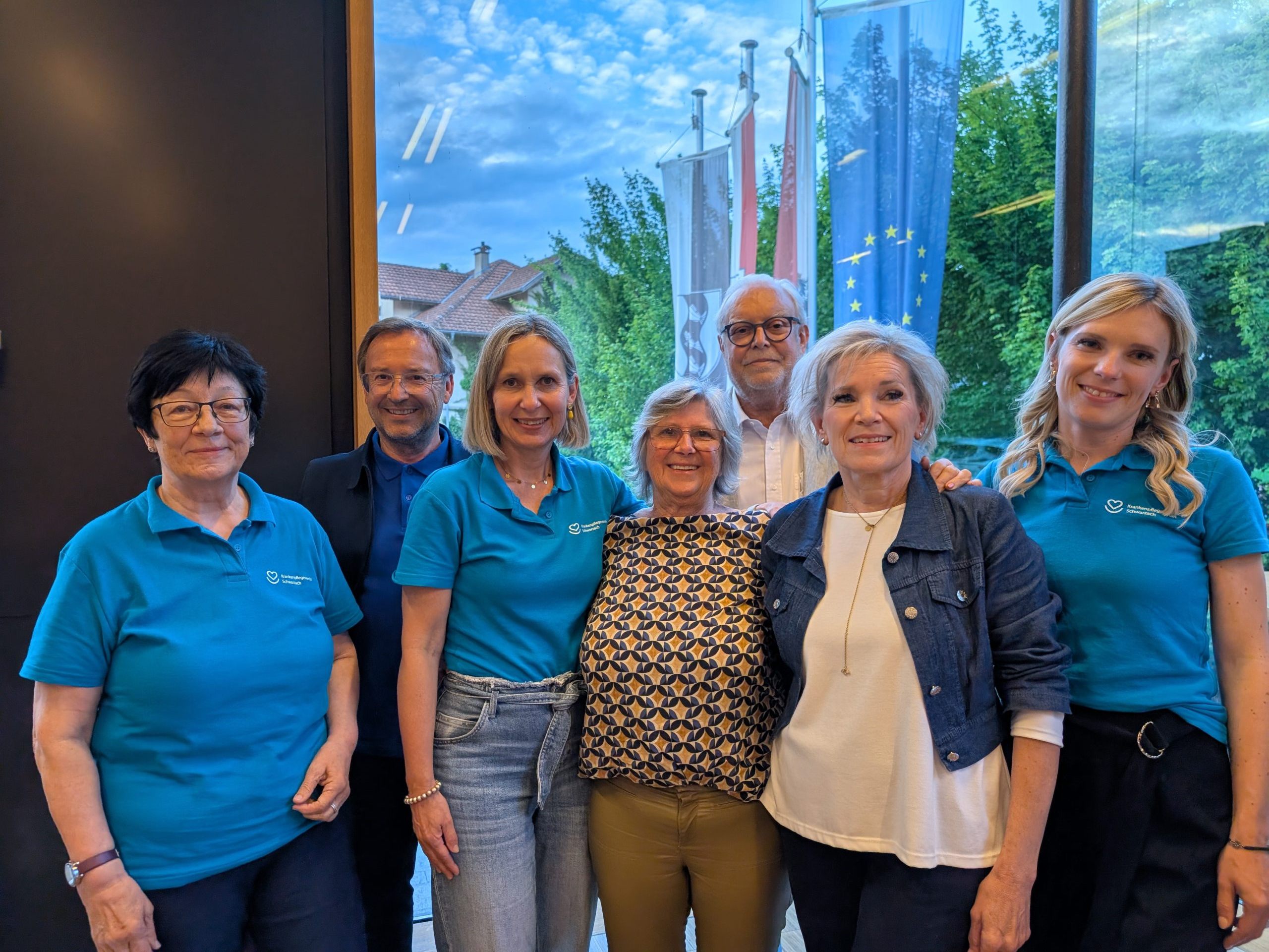 Das Vorstandsteam des Krankenpflegevereins blickt positiv in die Zukunft.