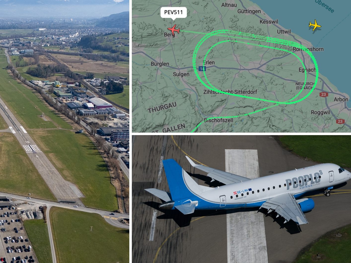 Mallorca-Flug muss wegen Defekt von Altenrhein nach Zürich umgeleitet werden. Mallorca-Flug muss wegen Defekt von Altenrhein nach Zürich umgeleitet werden.
