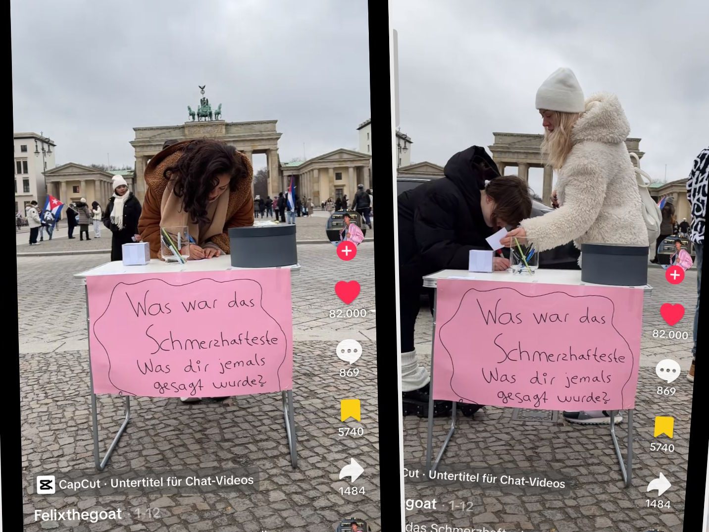 Ein soziales Experiment auf Social Media teilt persönliche Erfahrungen mit den Usern.