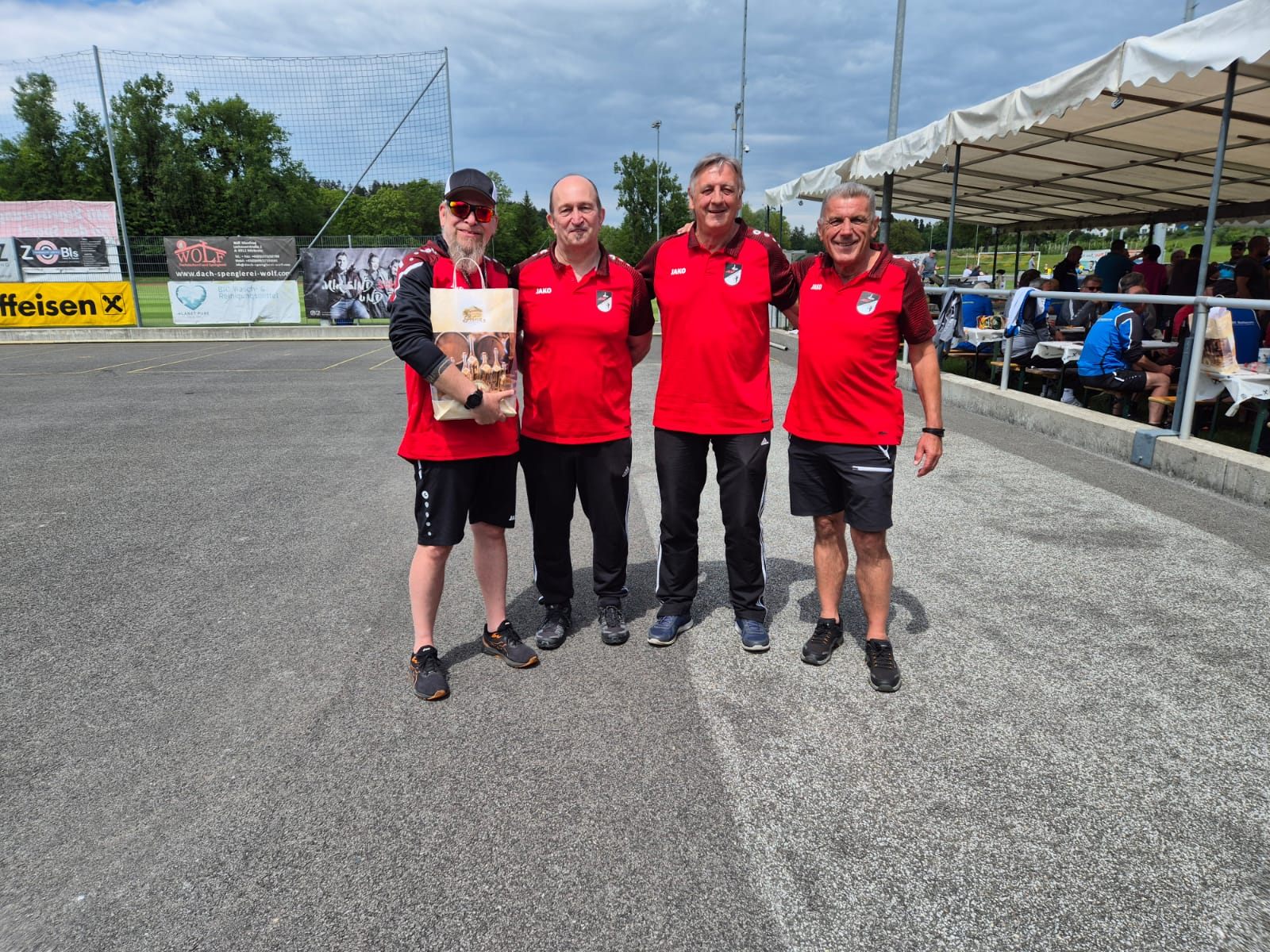 v.l. Mike, Jürgen, Gerhard und Raimund