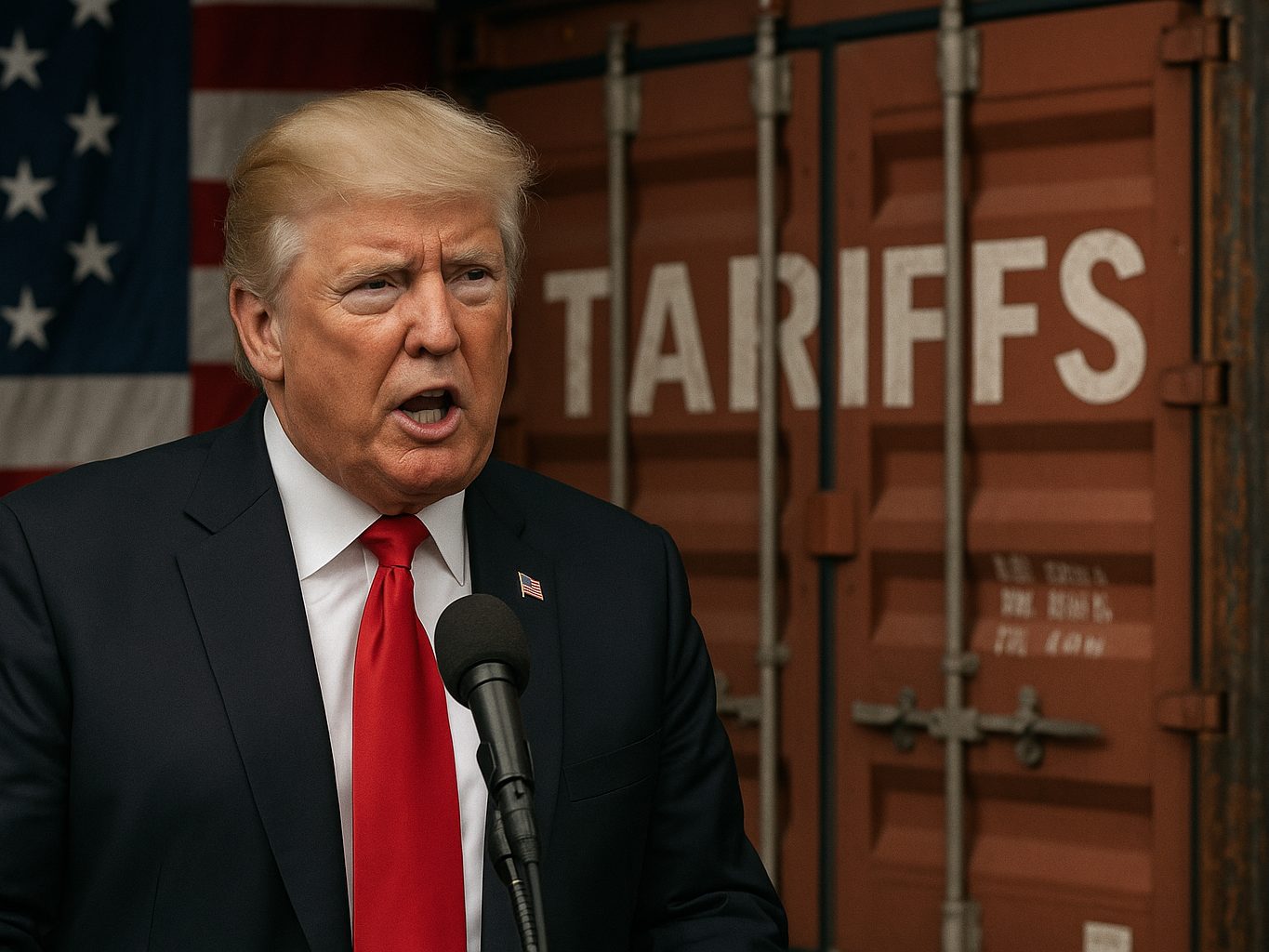 Trumps Zölle: Neuer Handelssturm entfacht (Symbolbild; KI generiert)