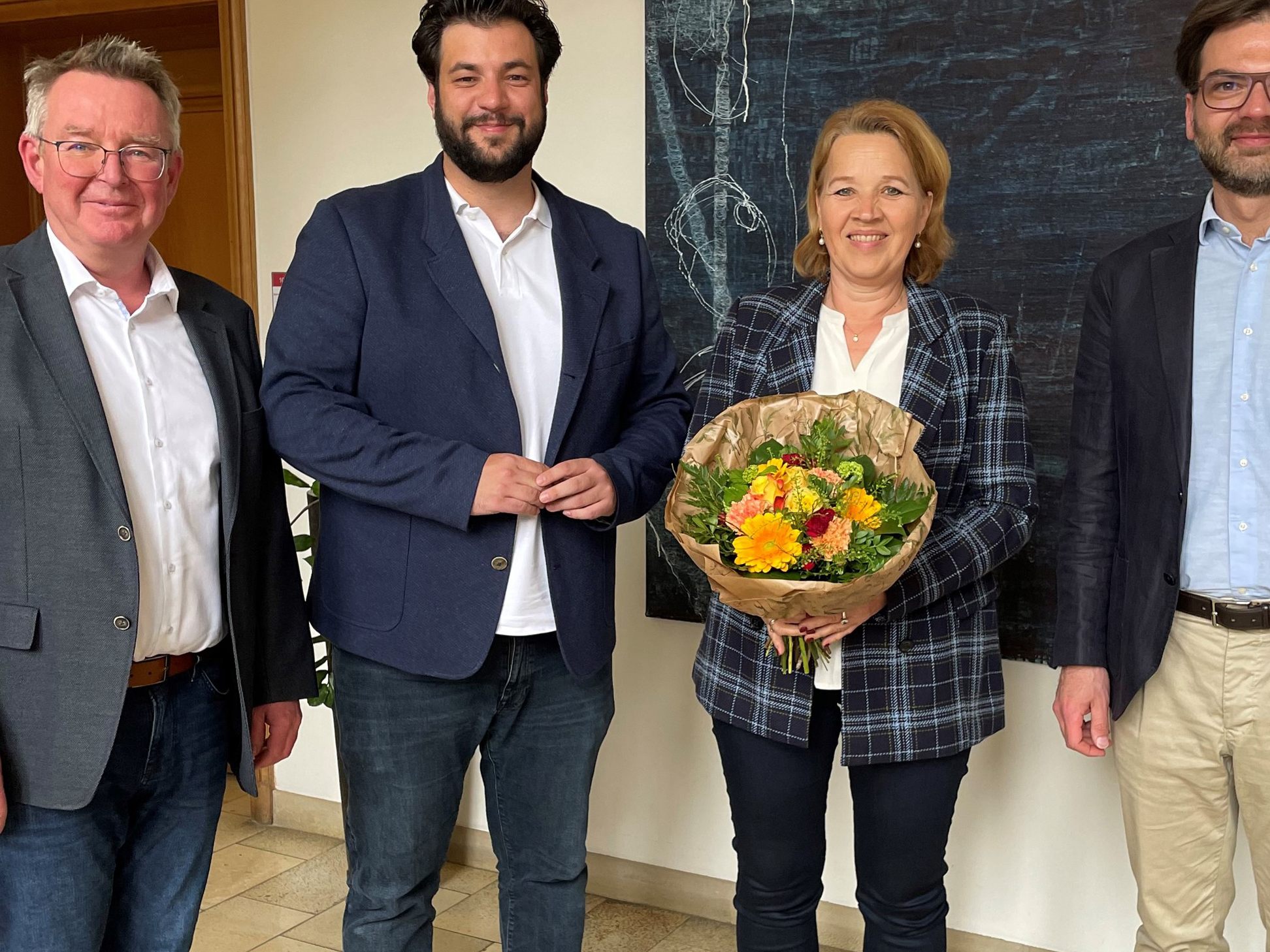 v. l. n. r: Dir. Nikolaus Netzer, Stadtrat Cenk Dogan, Andrea Kaufmann und Geschäftsführer Mathias La v. l. n. r: Dir. Nikolaus Netzer, Stadtrat Cenk Dogan, Andrea Kaufmann und Geschäftsführer Mathias La