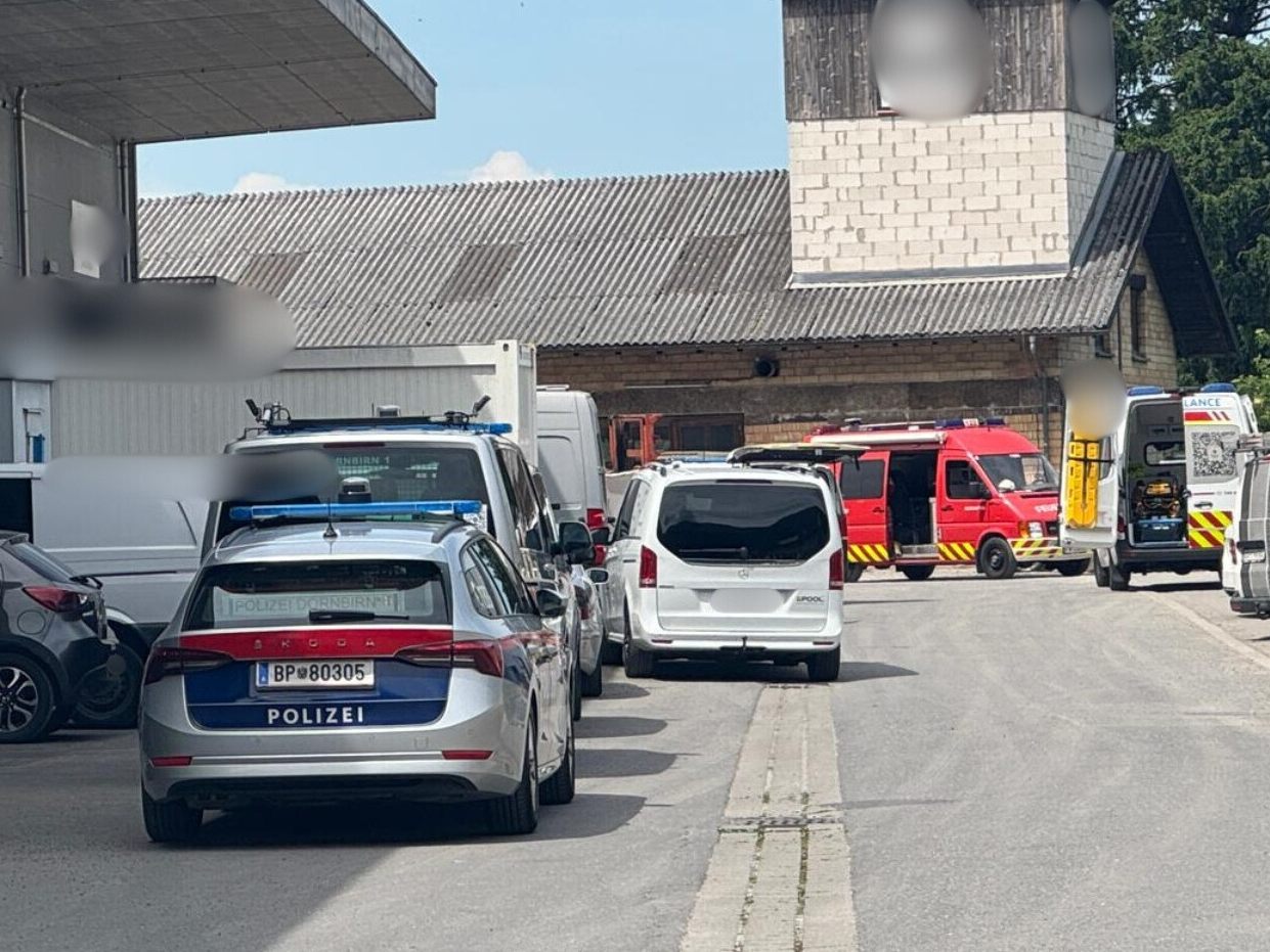 Tödlicher Arbeitsunfall in Dornbirn.