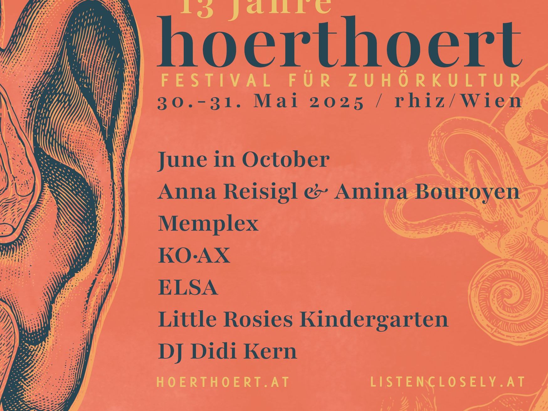 LineUp hoerthoert Festival 2025