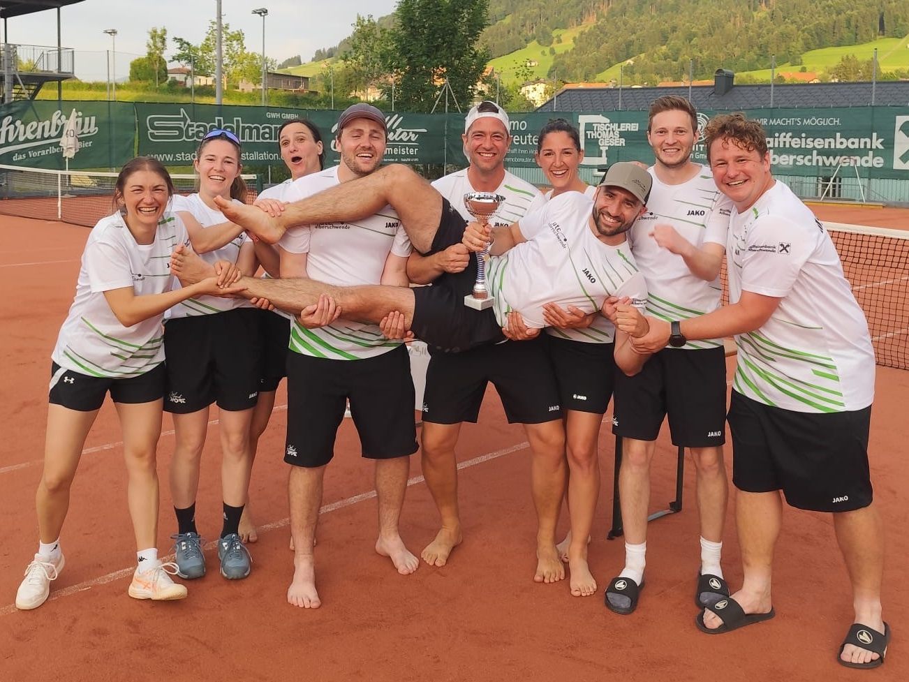 Der UTC Alberschwende 1 feierte den dritten Meistertitel in Serie.