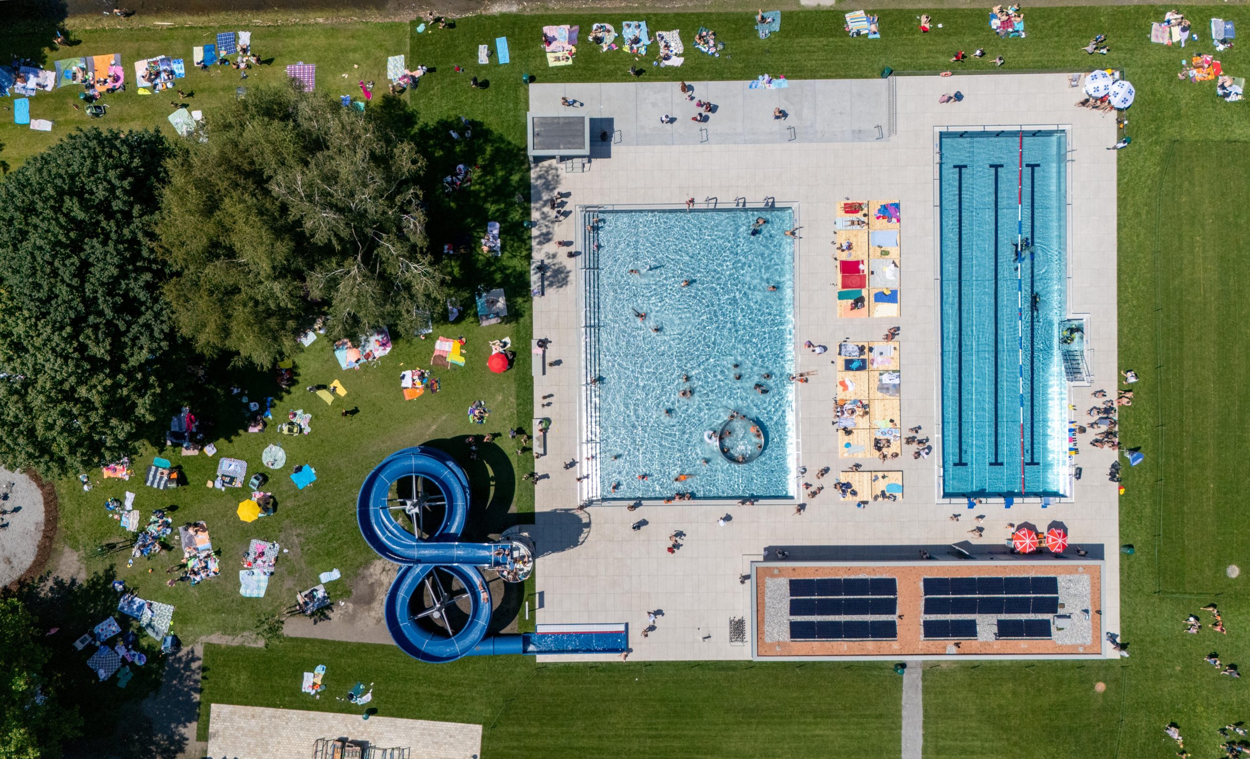 Die Eröffnung des neuen Strandbades in Hard im Juli 2024. Die Eröffnung des neuen Strandbades in Hard im Juli 2024.
