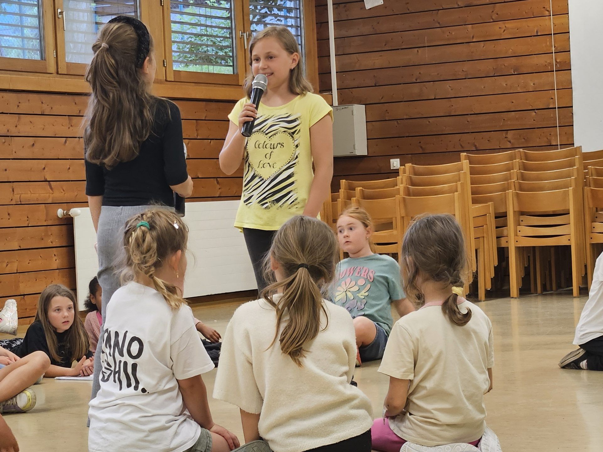 Die Kinder bei der Probe Die Kinder bei der Probe