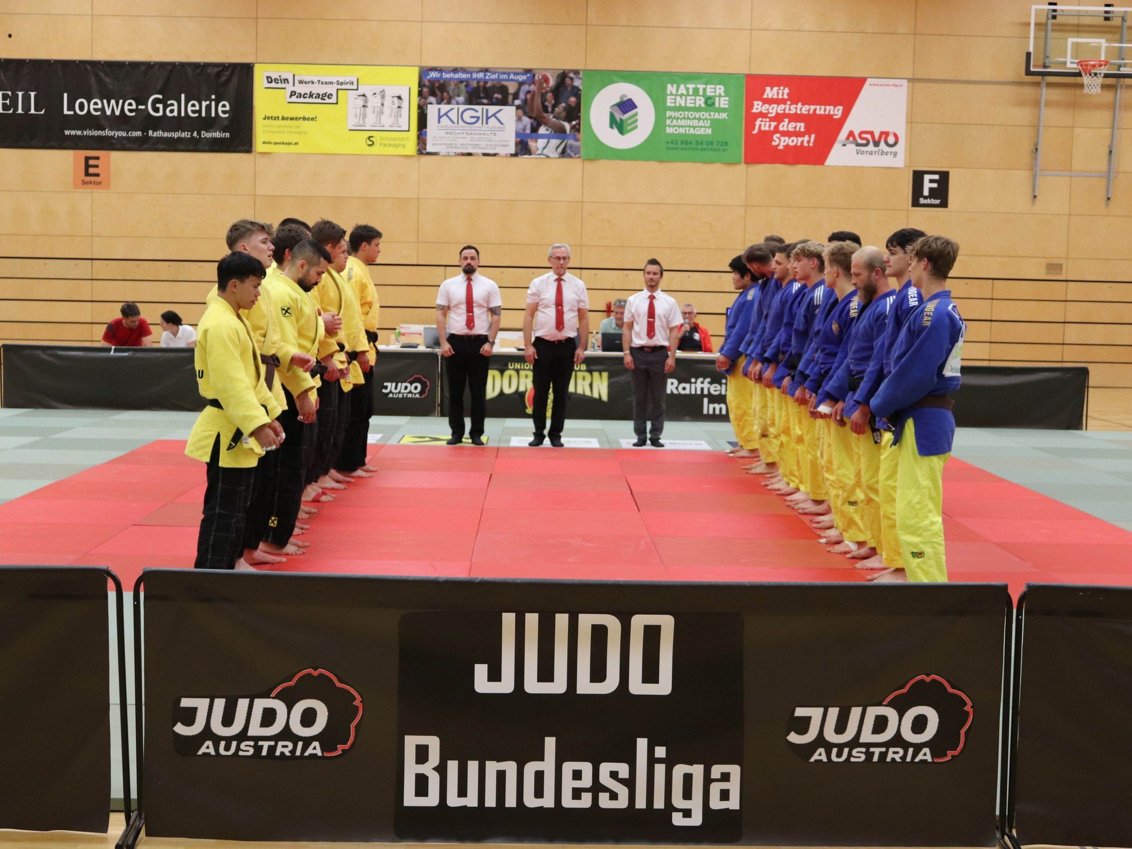 Das Publikum sah eine spannende Begegnung der Dornbirner Judokas gegen die Gäste aus dem Pinzgau.