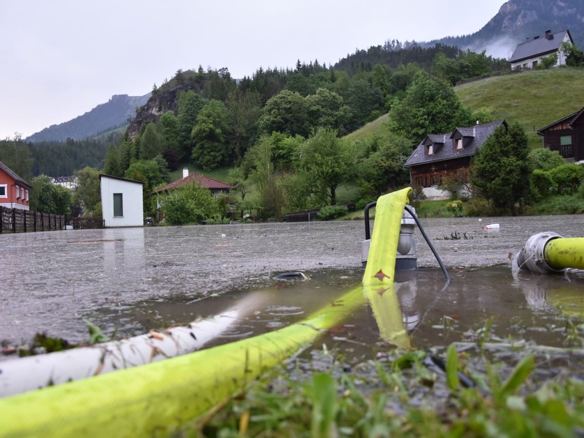 Ein Sonntag zum Vergessen: Überschwemmungen in der Steiermark.
