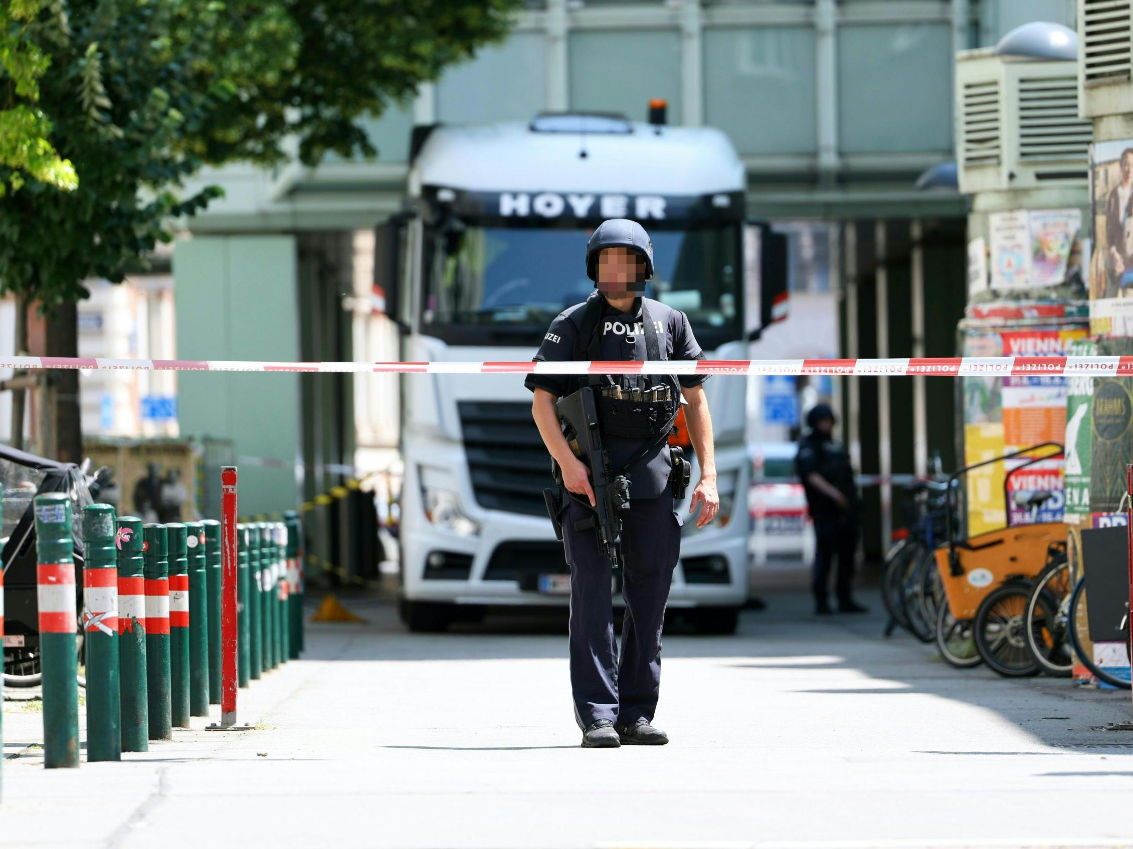 Polizei-Großeinsatz bei der TU Wien.