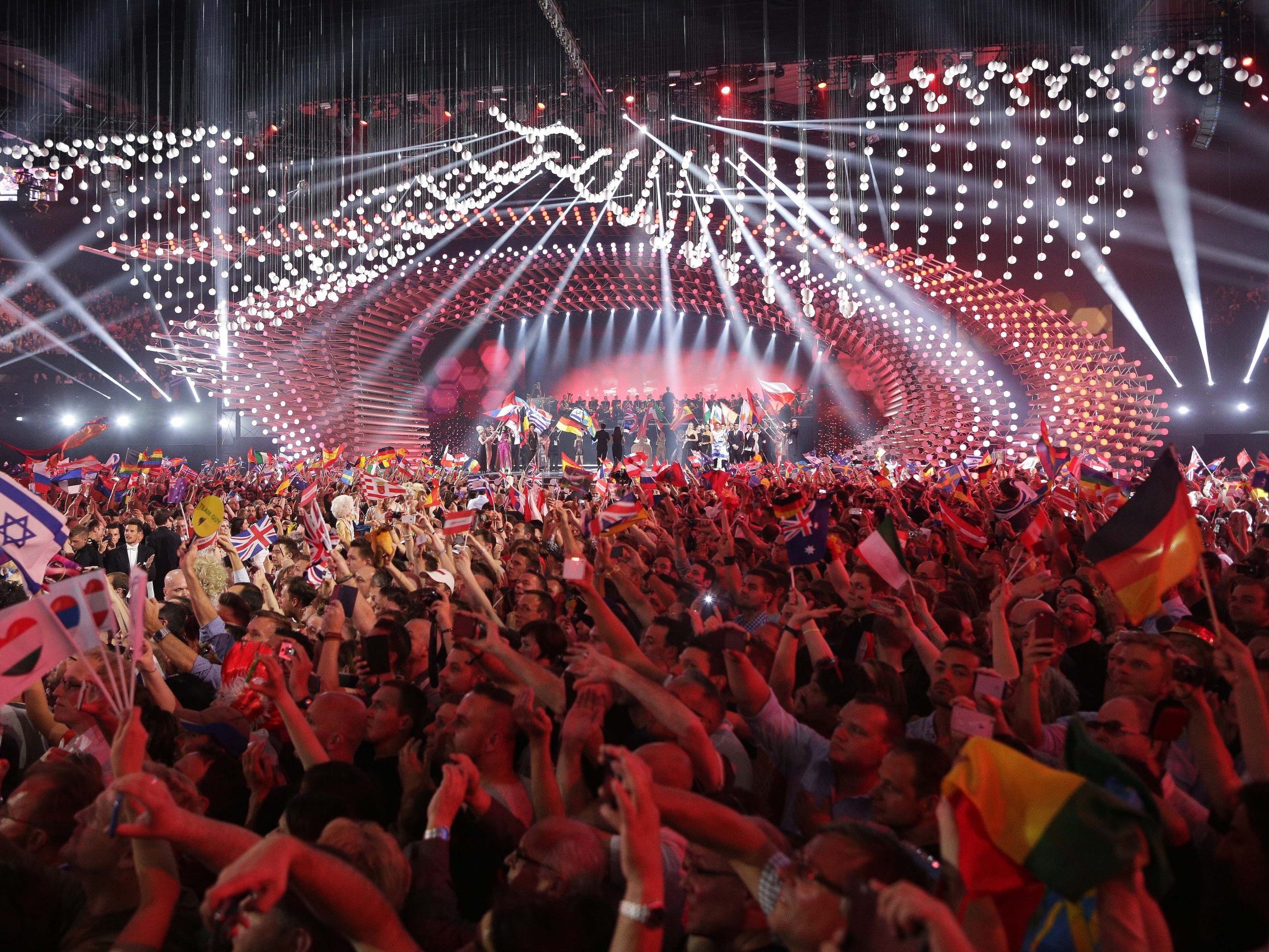 So sah es beim ESC-Finale 2015 in Wien aus.