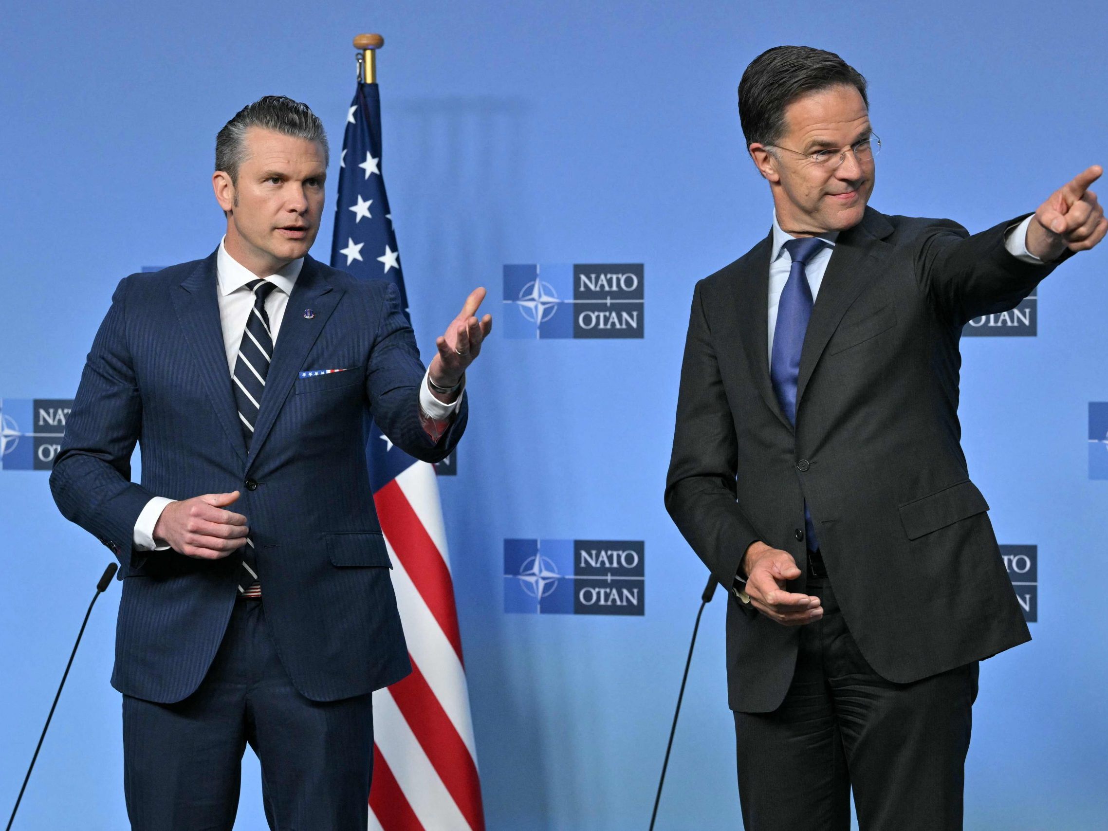 Hegseth: "Sehr nah" an Konsens zu Fünf-Prozent-Ziel Hegseth: "Sehr nah" an Konsens zu Fünf-Prozent-Ziel