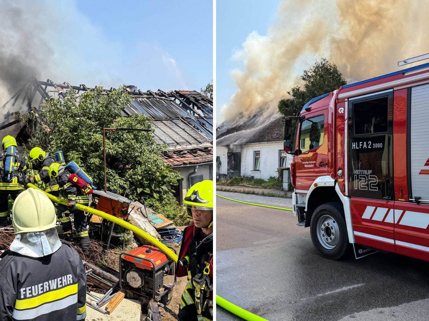105 Feuerwehrleute waren gefordert. 105 Feuerwehrleute waren gefordert.