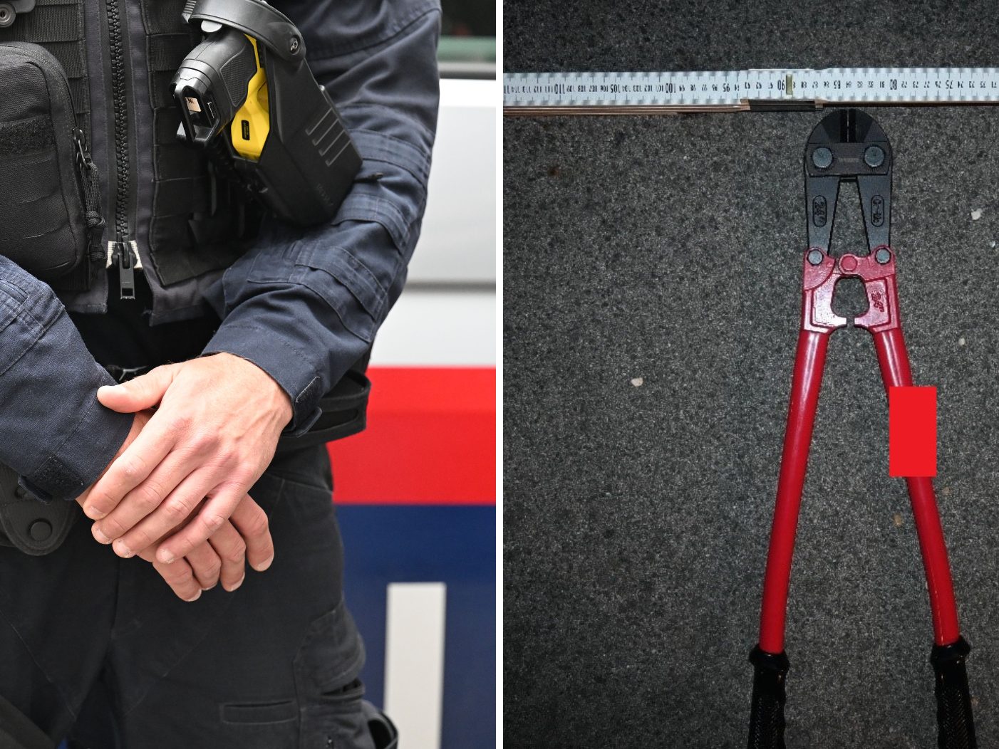 Zwei Tatverdächtige konnten festgenommen werden.