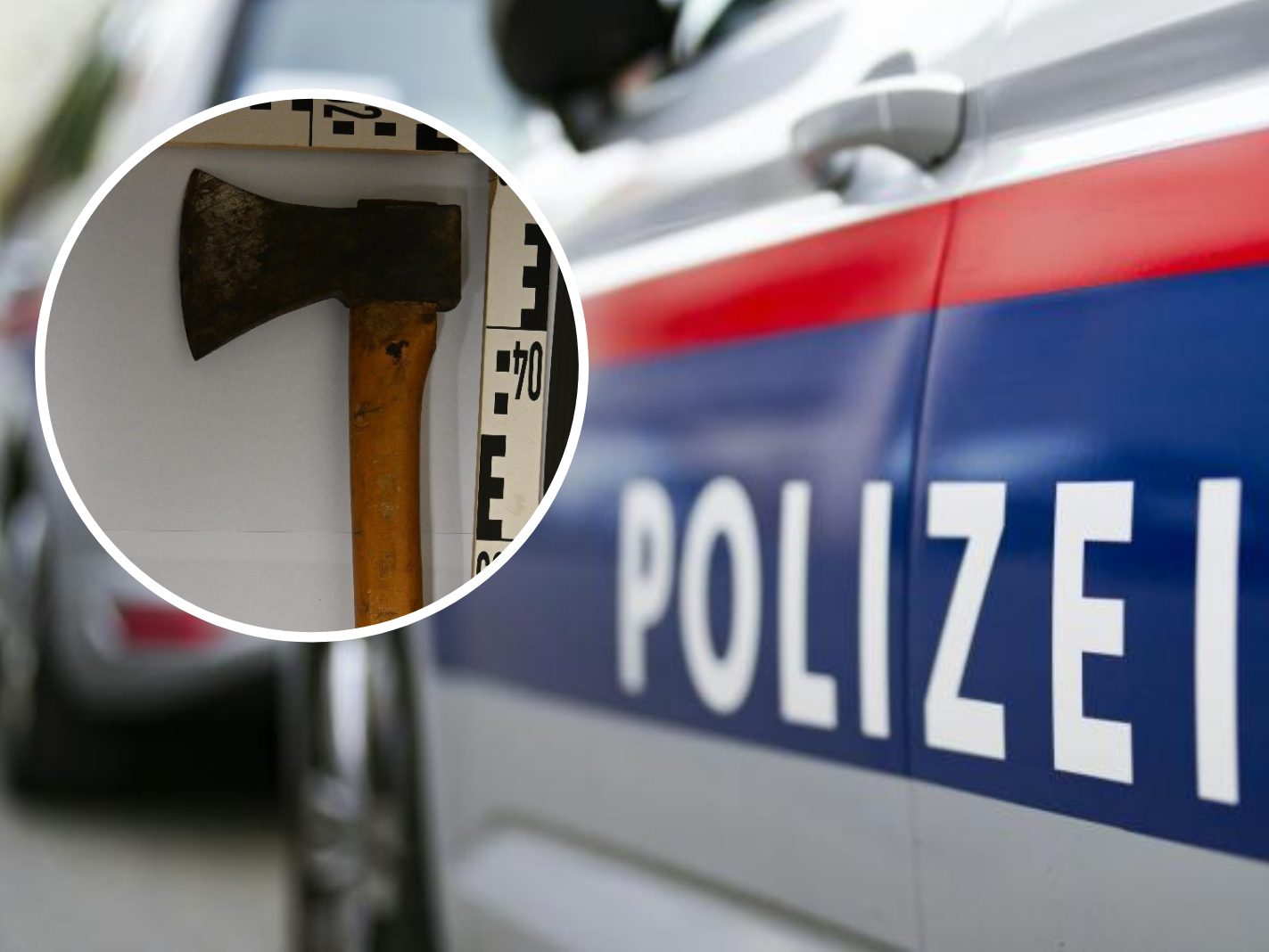 Polizeieinsatz nach Drohung mit Beil. Polizeieinsatz nach Drohung mit Beil.