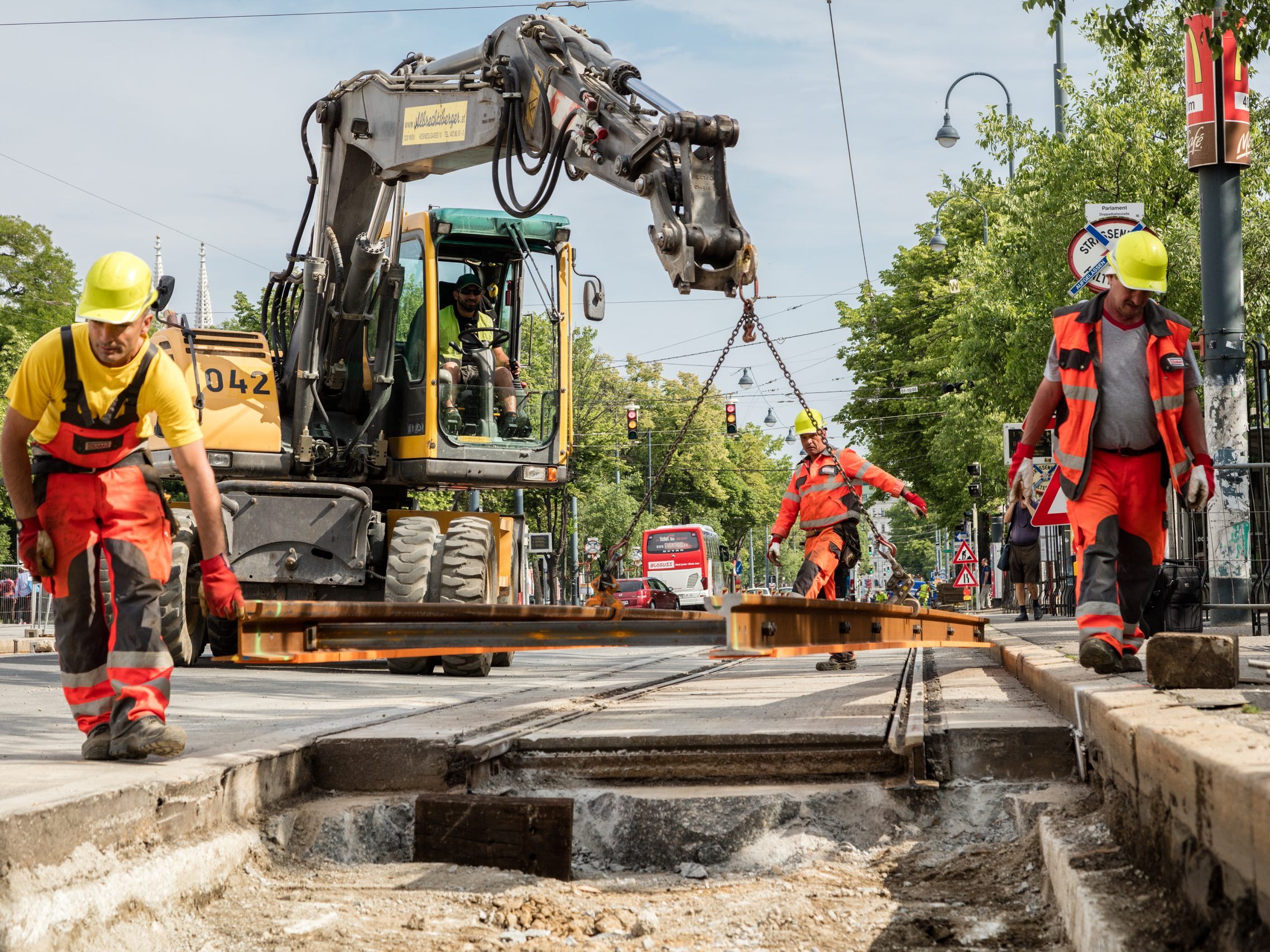 Auch am Ring wird fleißig saniert. Auch am Ring wird fleißig saniert.