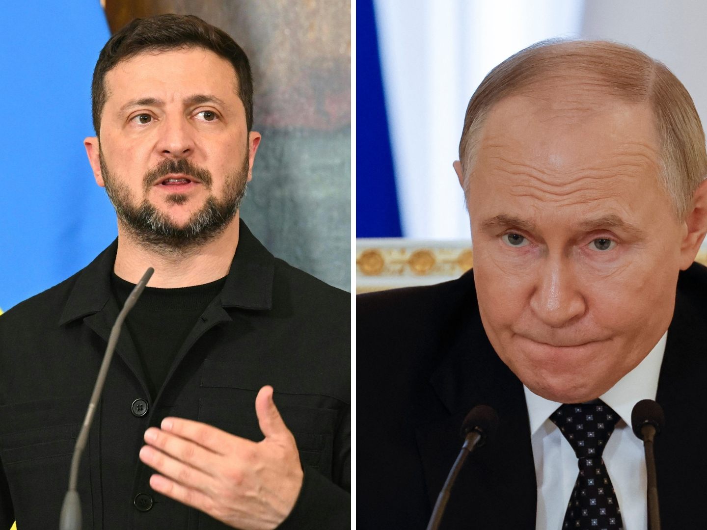 Selenskyj sei grundsätzlich bereit, ein Gespräch mit Putin zu führen. Selenskyj sei grundsätzlich bereit, ein Gespräch mit Putin zu führen.