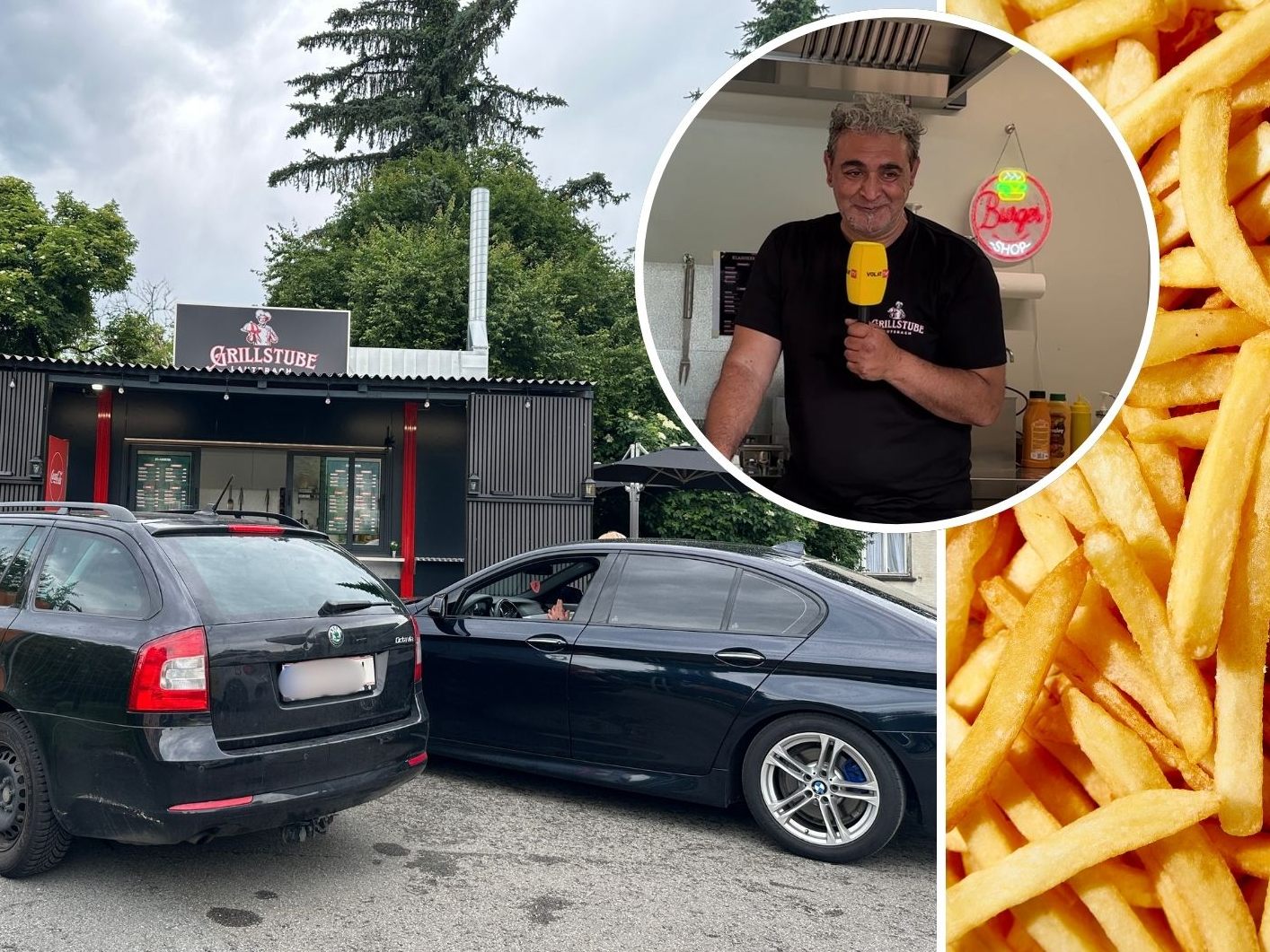 Allein rund 20 Kilo Pommes gingen am Dienstag über die Theke.