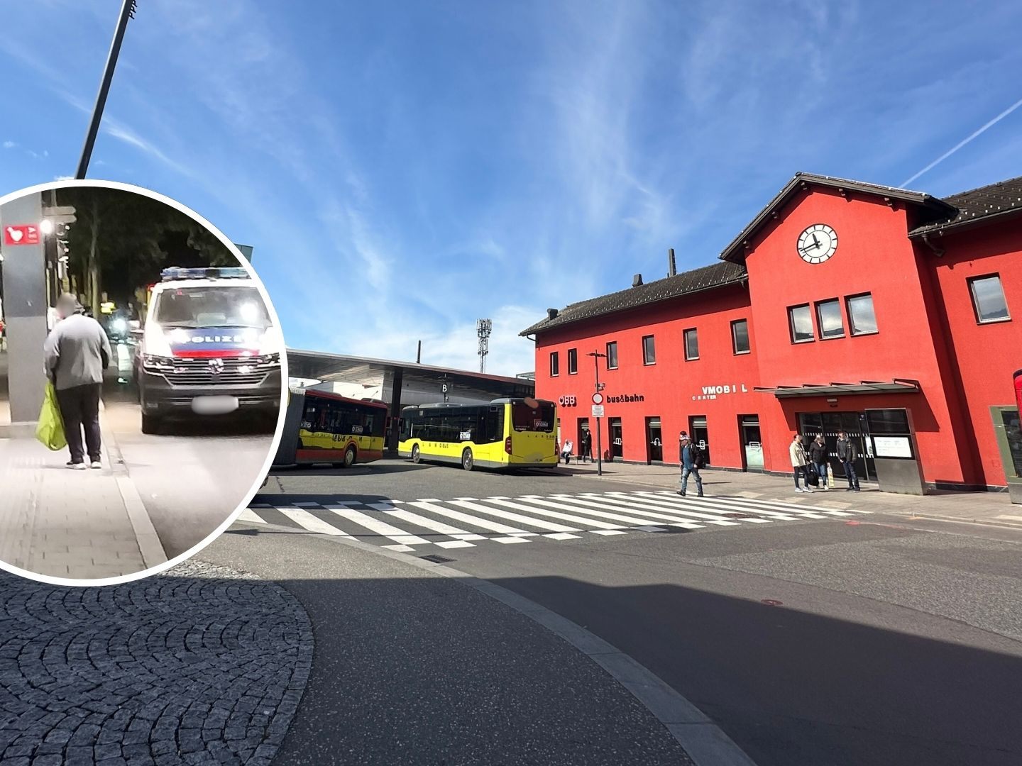 Am Sonntagabend kam es zu einem Polizeieinsatz am Dornbirner Bahnhof.