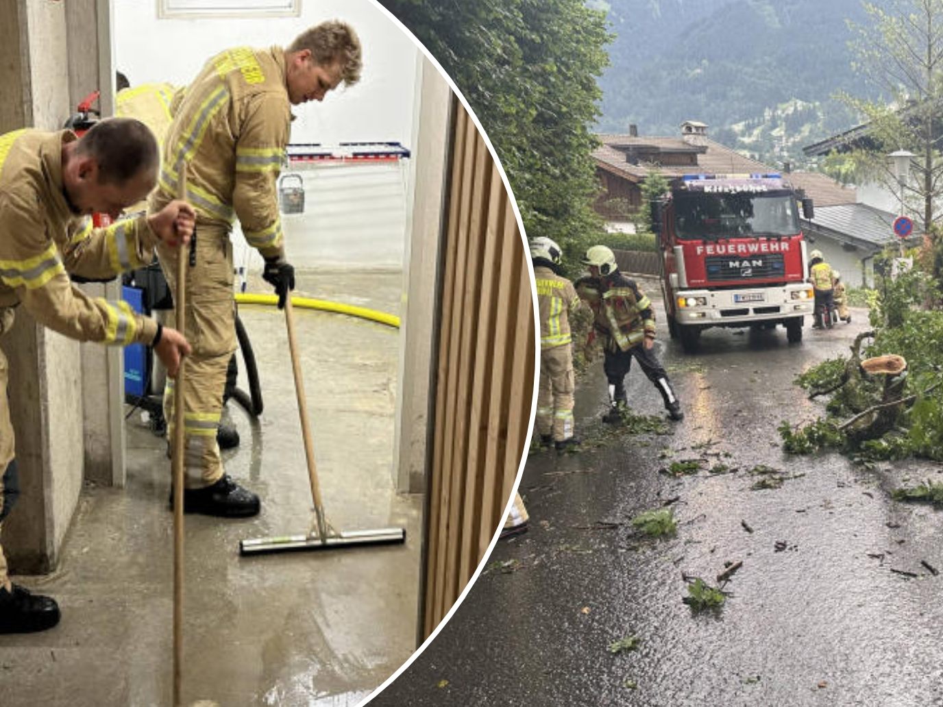 Die Feuerwehr war im Dauereinsatz.