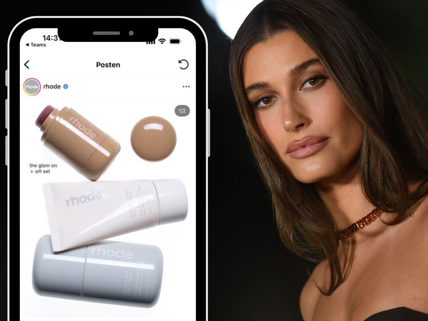 Model Hailey Bieber verkauft ihre Kosmetikmarke. Model Hailey Bieber verkauft ihre Kosmetikmarke.