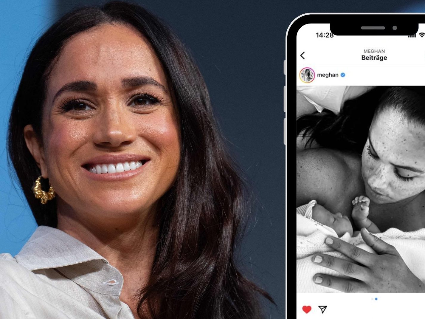 Meghan teilt intimes Bild mit ihrer Tochter. Meghan teilt intimes Bild mit ihrer Tochter.
