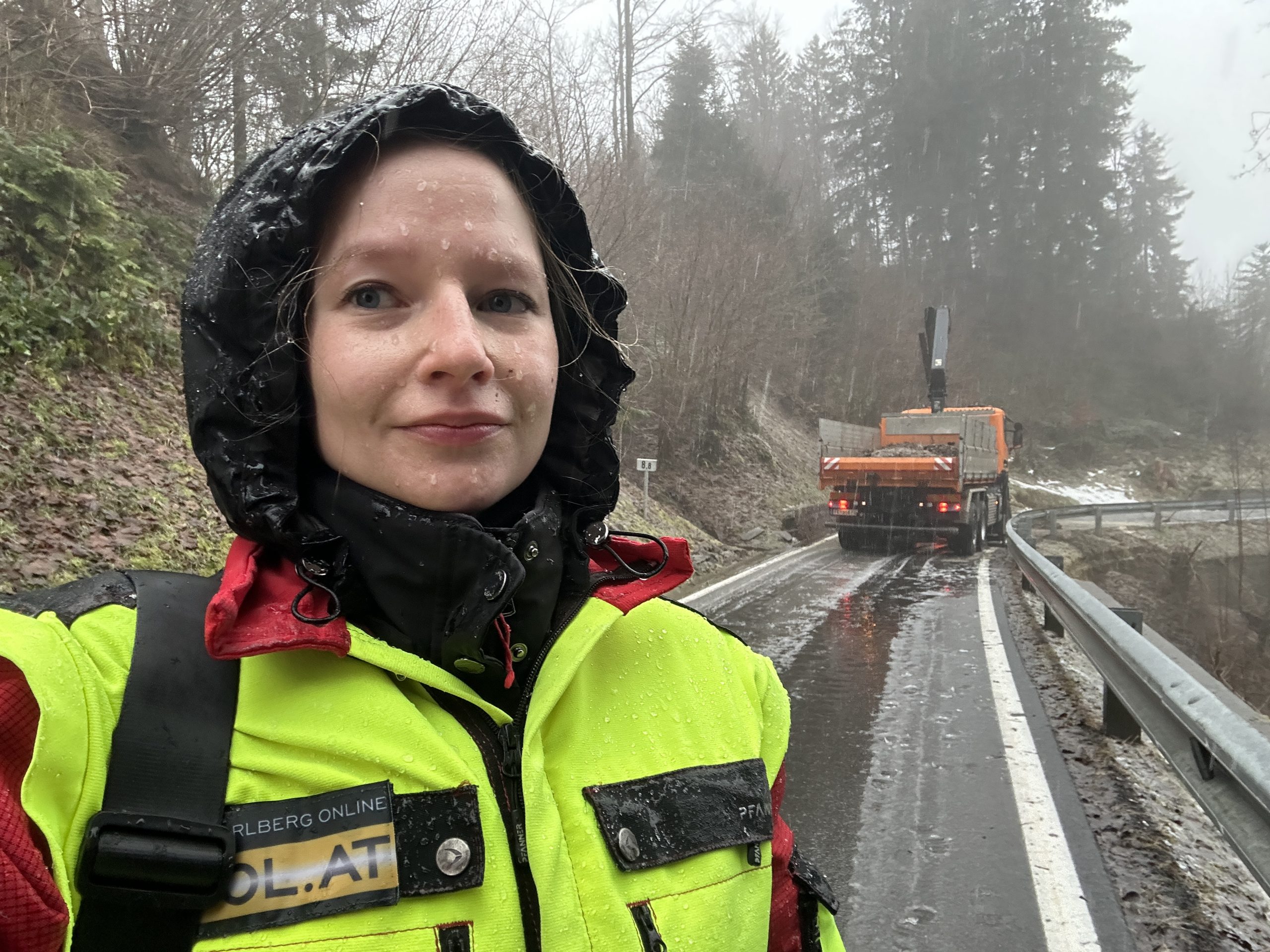 Bei jedem Wetter im Einsatz. 