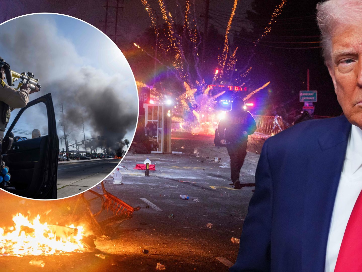 Gewaltsame Zusammenstöße bei Protesten nach Razzien gegen Einwanderer
