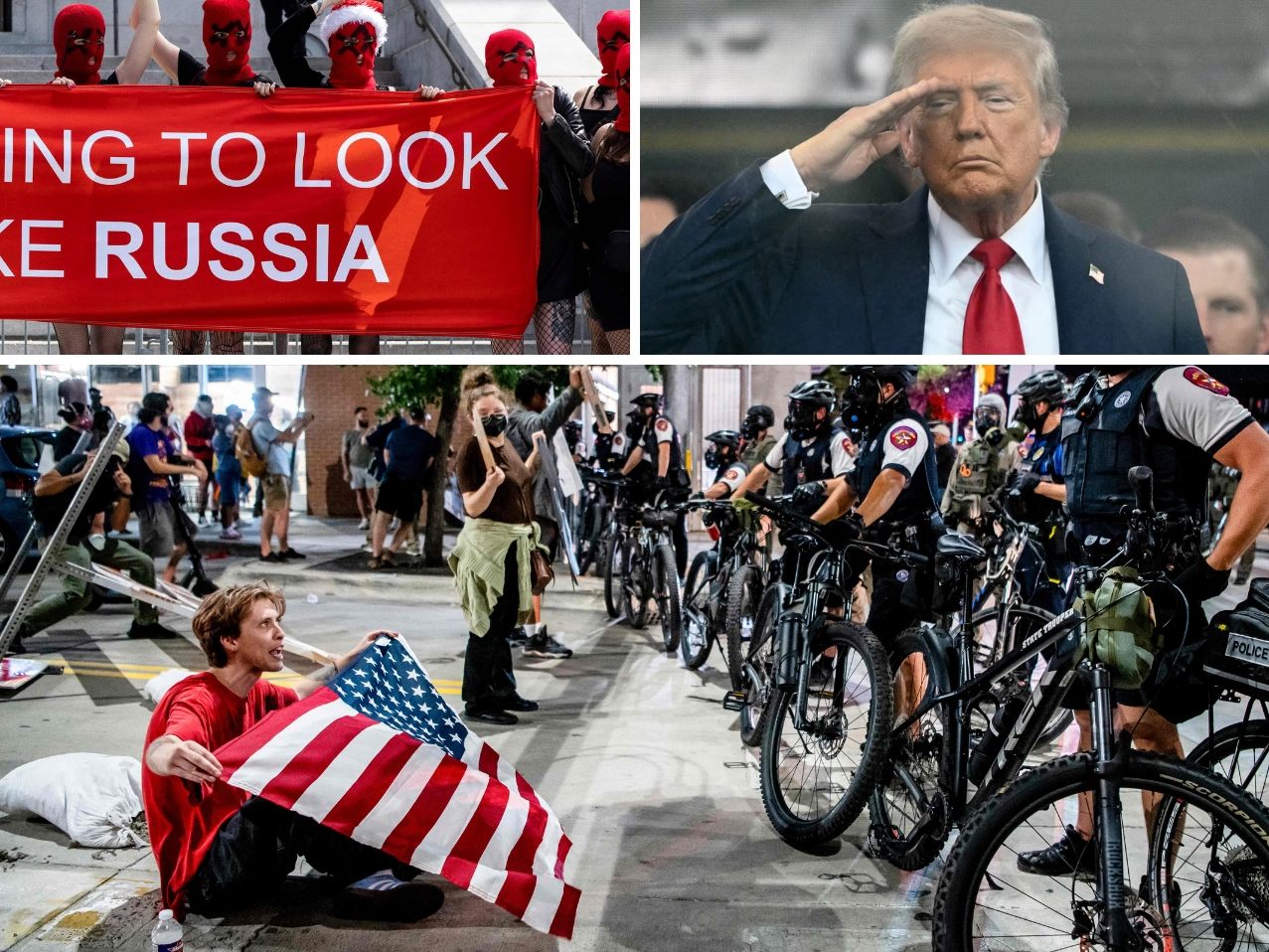 Proteste in 2.000 US-Städten - Trump hält Militärparade ab. Proteste in 2.000 US-Städten - Trump hält Militärparade ab.