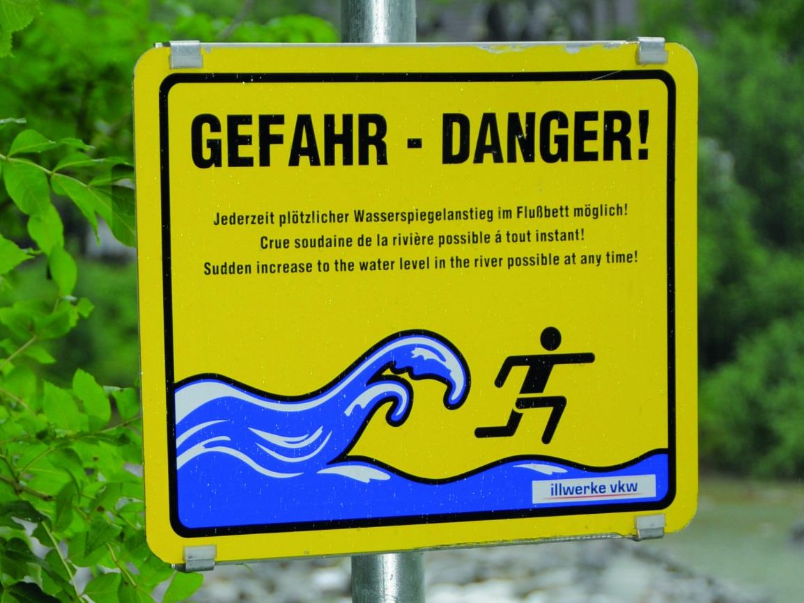 Illwerke vkw rufen beim Baden in Flüssen zu Vorsicht auf. Illwerke vkw rufen beim Baden in Flüssen zu Vorsicht auf.