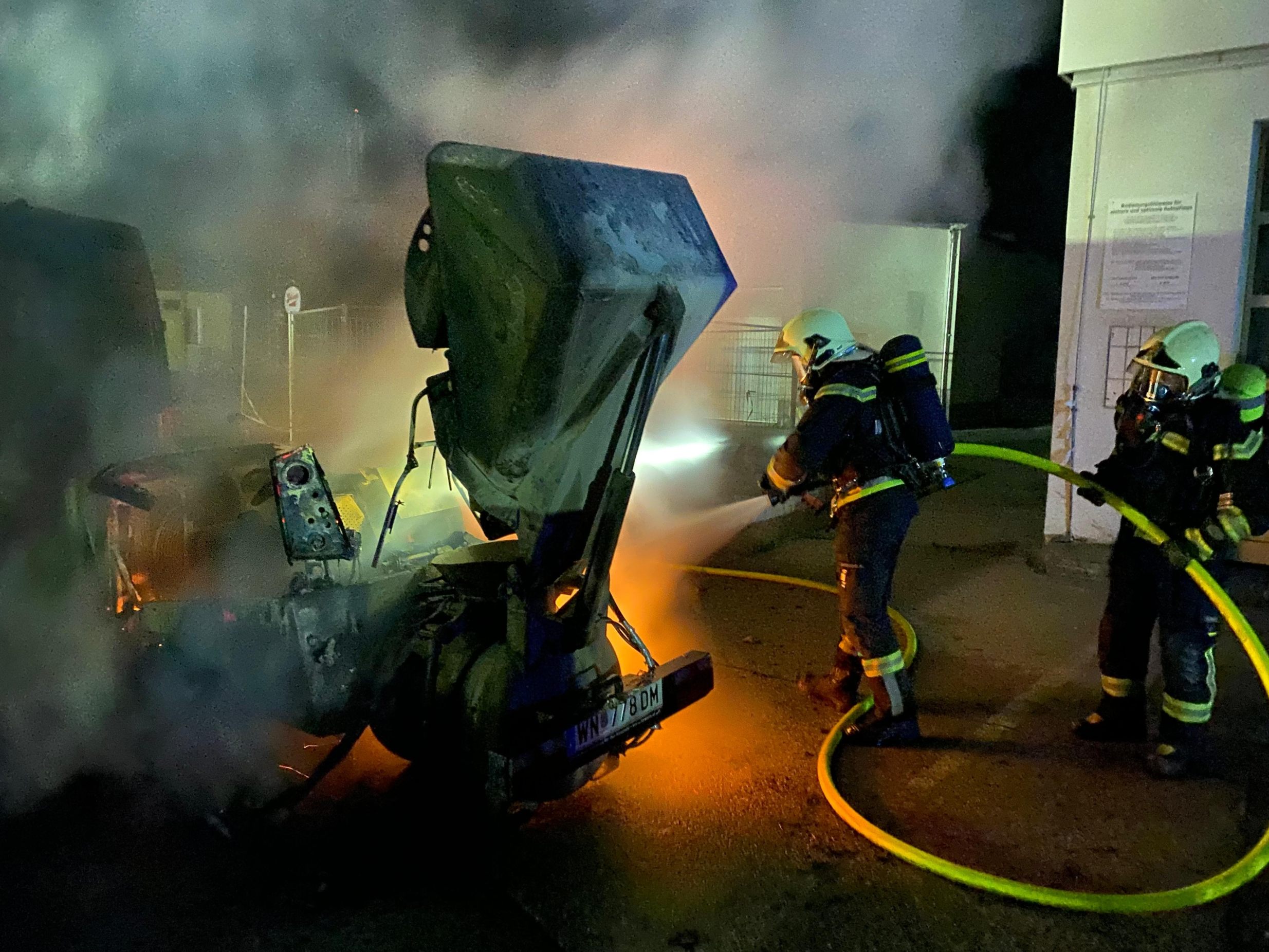 Nachtbereitschaft rettet Tankstelle.