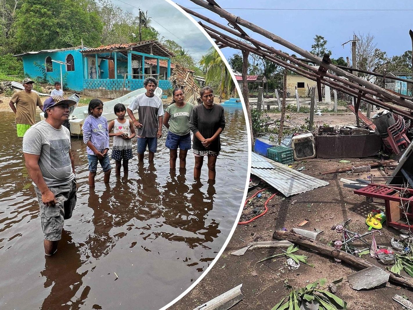 Der Hurrikan war zuvor vom US-Hurrikanzentrums (NHC) als "extrem gefährlich" eingestuft worden. Der Hurrikan war zuvor vom US-Hurrikanzentrums (NHC) als "extrem gefährlich" eingestuft worden.