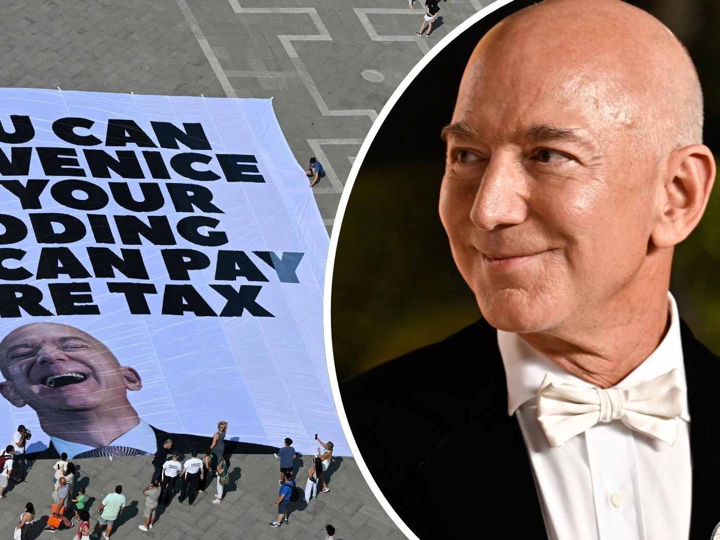 Vor Beginn seiner Hochzeit verdreifachte Jeff Bezos seine Spende an Venedig auf drei Millionen Euro – als Reaktion auf öffentliche Kritik. Vor Beginn seiner Hochzeit verdreifachte Jeff Bezos seine Spende an Venedig auf drei Millionen Euro – als Reaktion auf öffentliche Kritik.