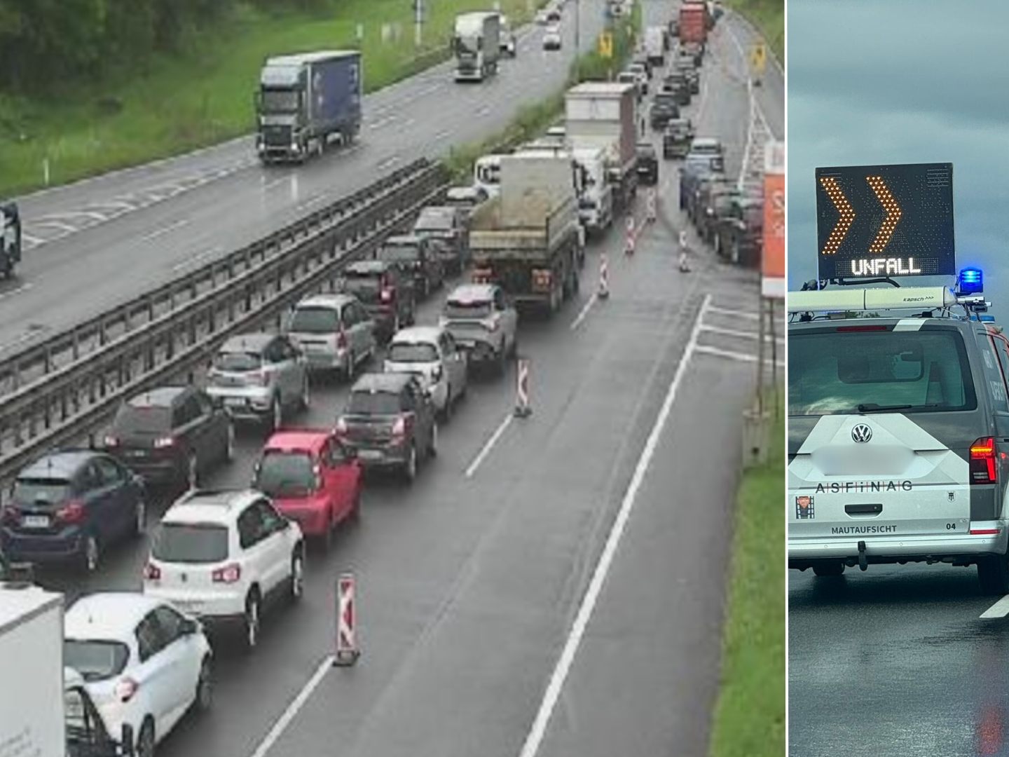 Verkehr aktuell: Pfändertunnel gesperrt, Stau auf A14 Verkehr aktuell: Pfändertunnel gesperrt, Stau auf A14