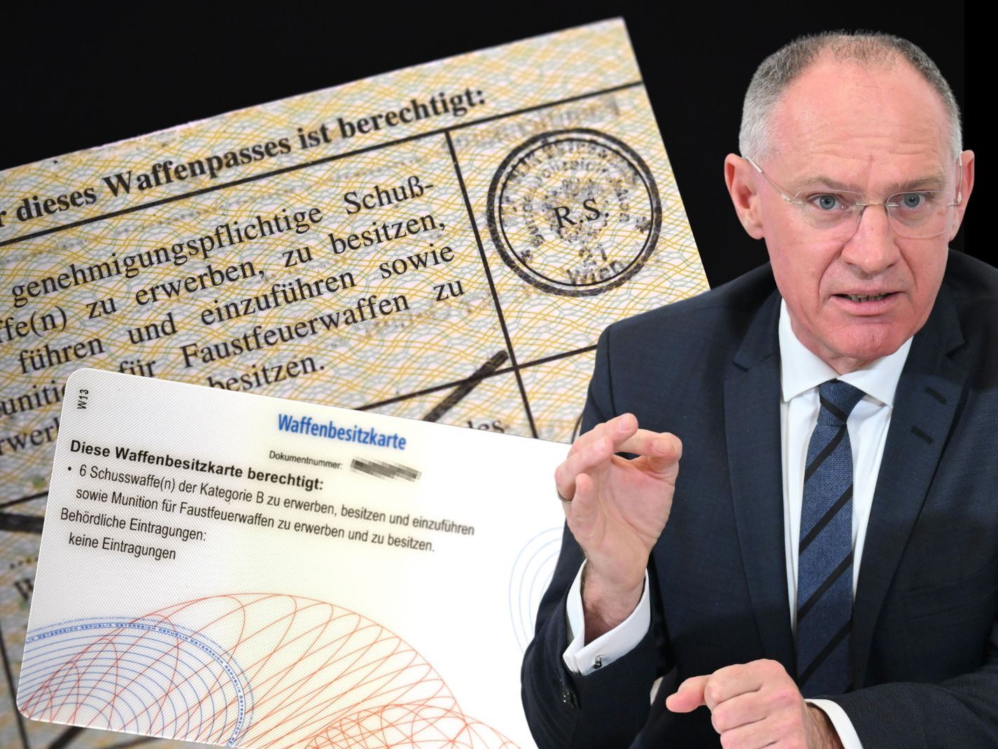Das Waffengesetz wird verschärft.