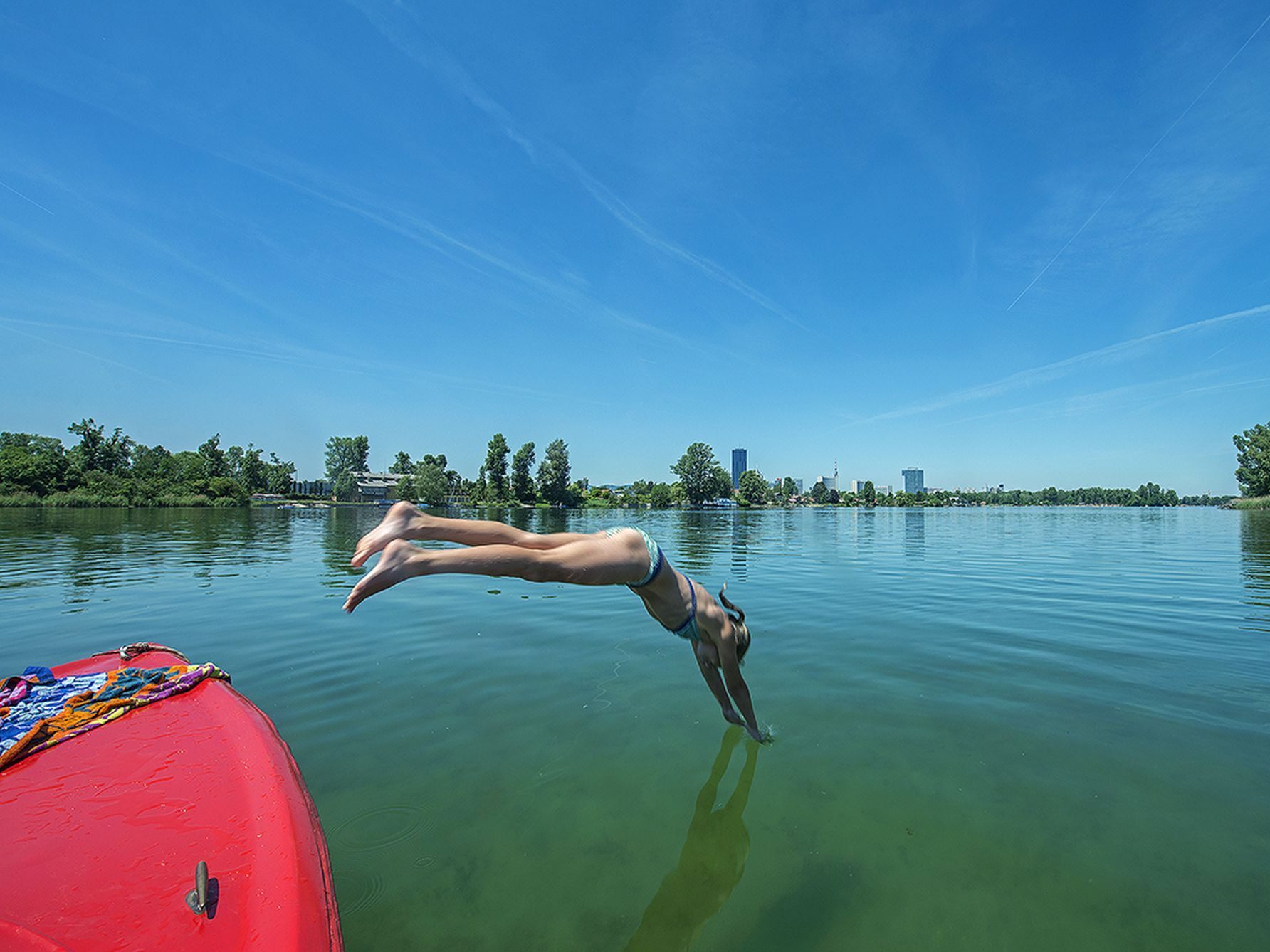 Badevergnügen zum Nulltarif an Alter und Neuer Donau, Donauinsel und Co. Badevergnügen zum Nulltarif an Alter und Neuer Donau, Donauinsel und Co.