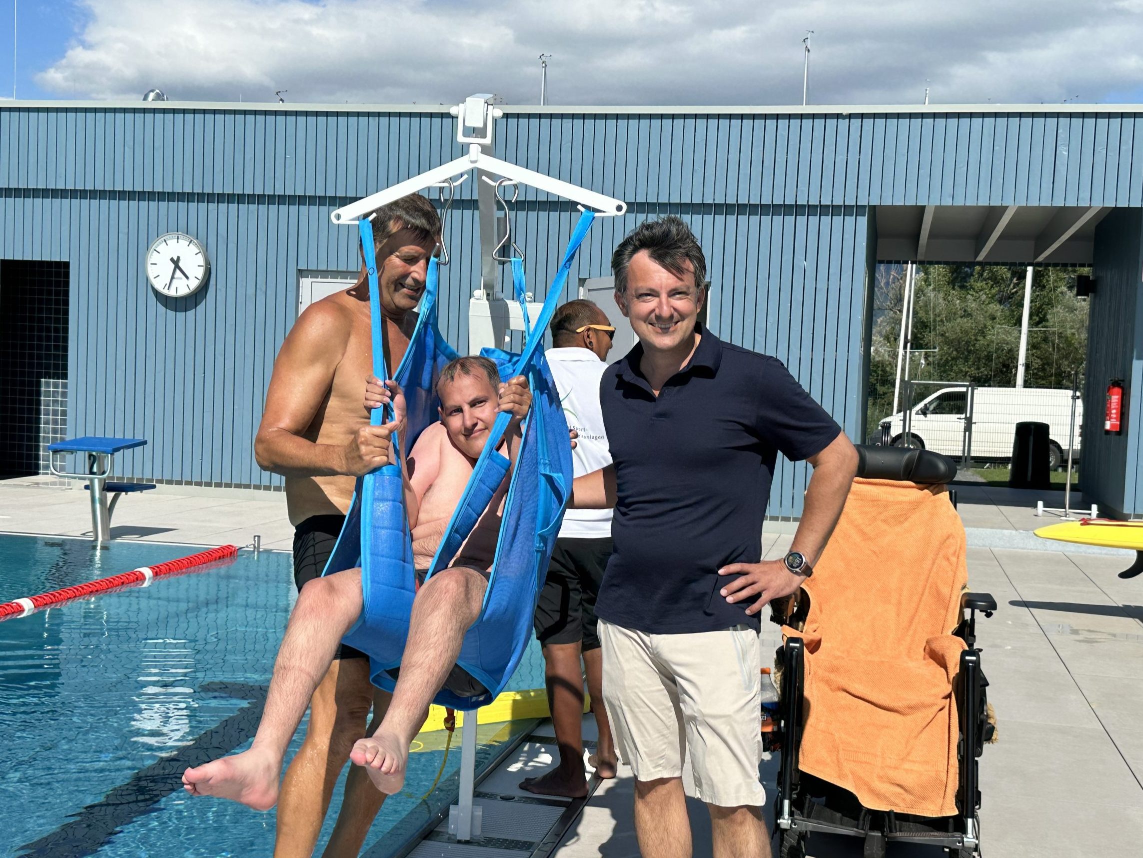 Im Strandbad Hard gibt es einen neuen Badelift.