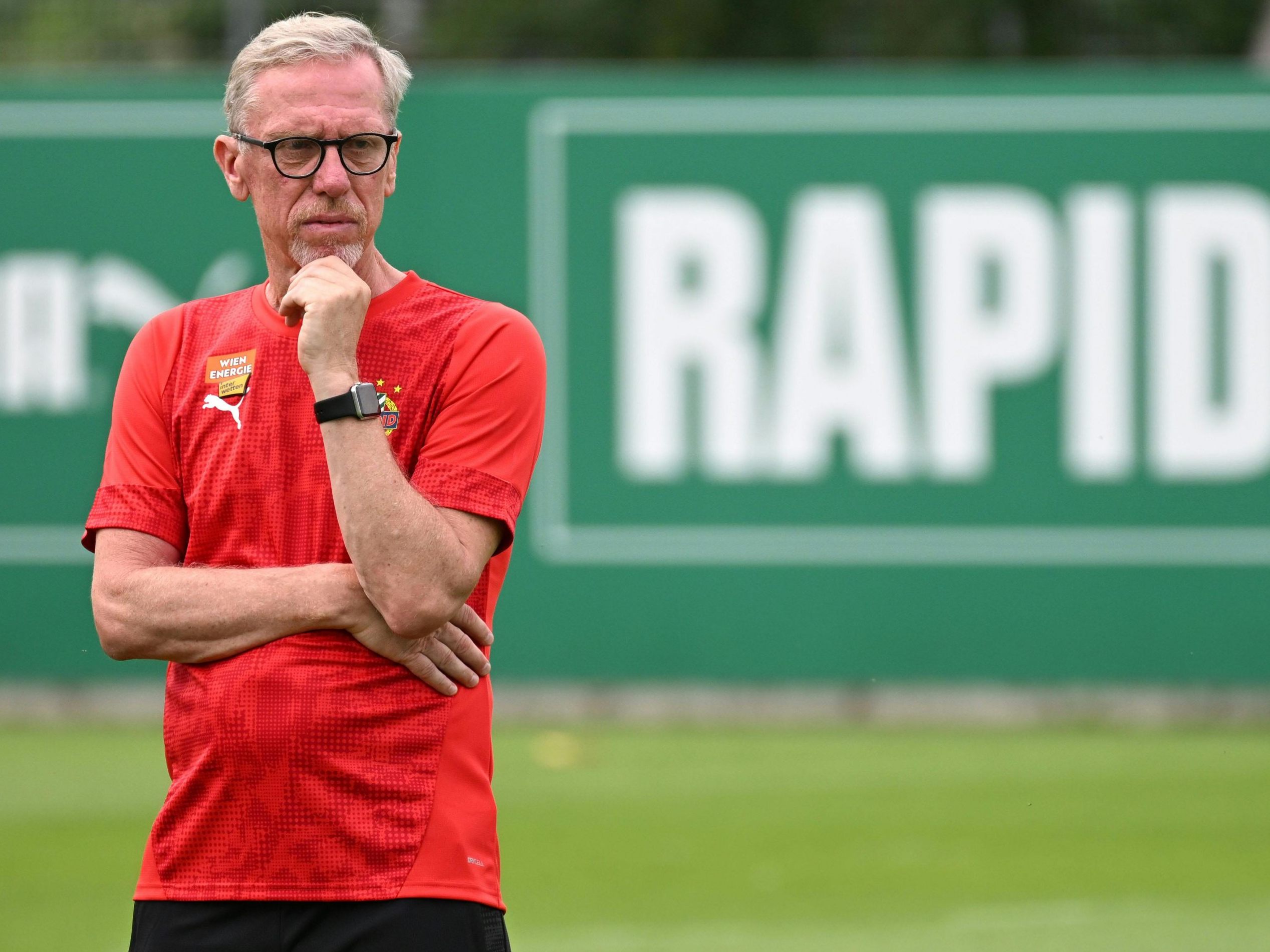 Stöger könnte es bei einem Weiterkommen von Rapid mit Dundee United zu tun bekommen.