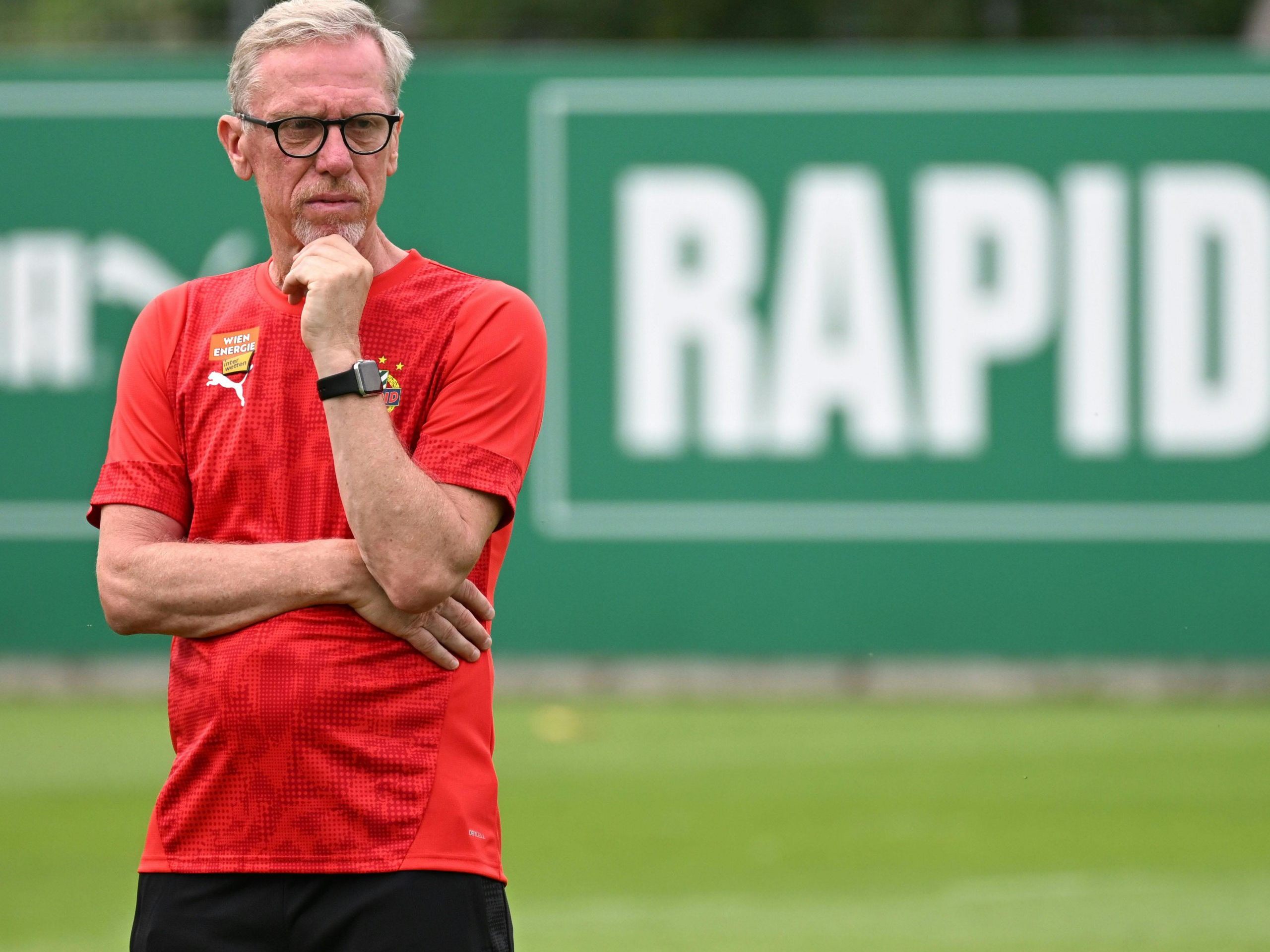 "Wir haben unseren Gegner sorgfältig analysiert und auch vor Ort beobachtet", so Stöger vor Rapids Duell in Tuzi.