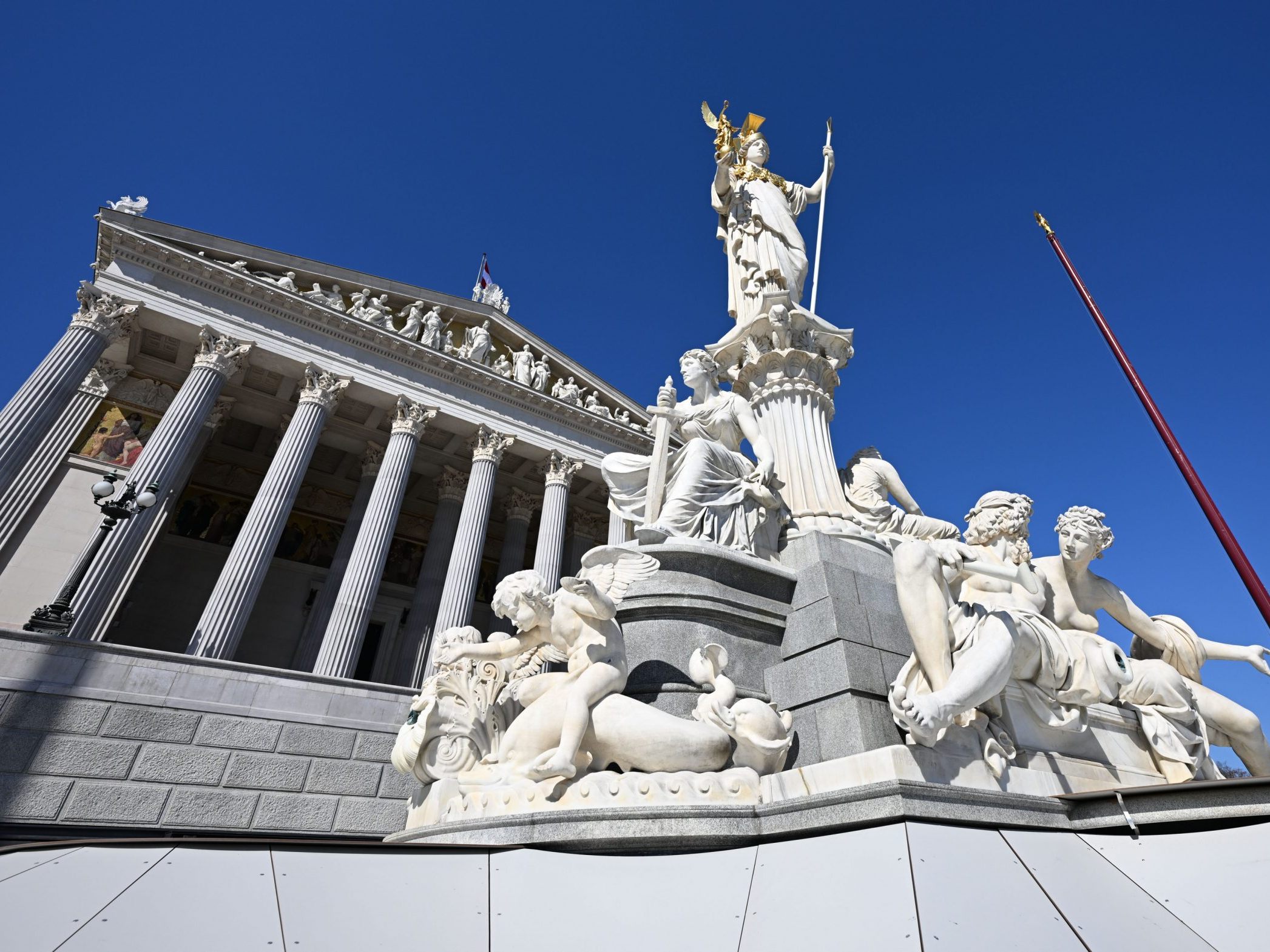 Das Parlament an der Ringstraße.